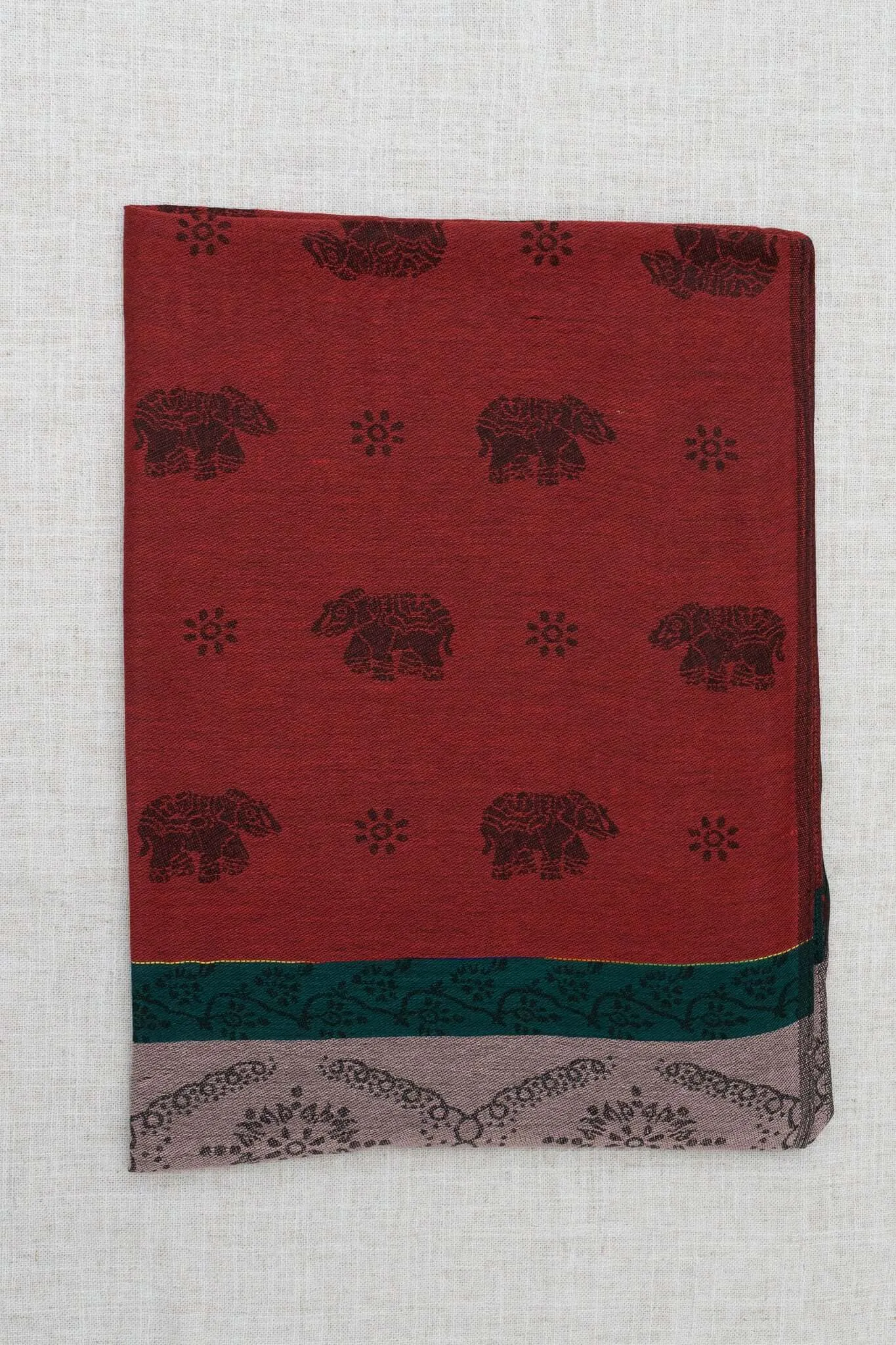 Pashmina Scarf, Elephant, Copper sold by Blue Sky