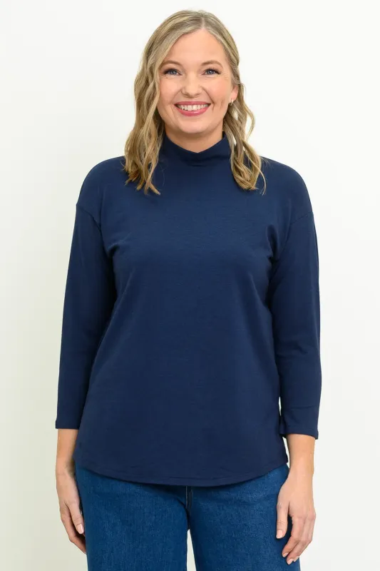 Highdrop Top, Indigo, Bamboo sold by Blue Sky