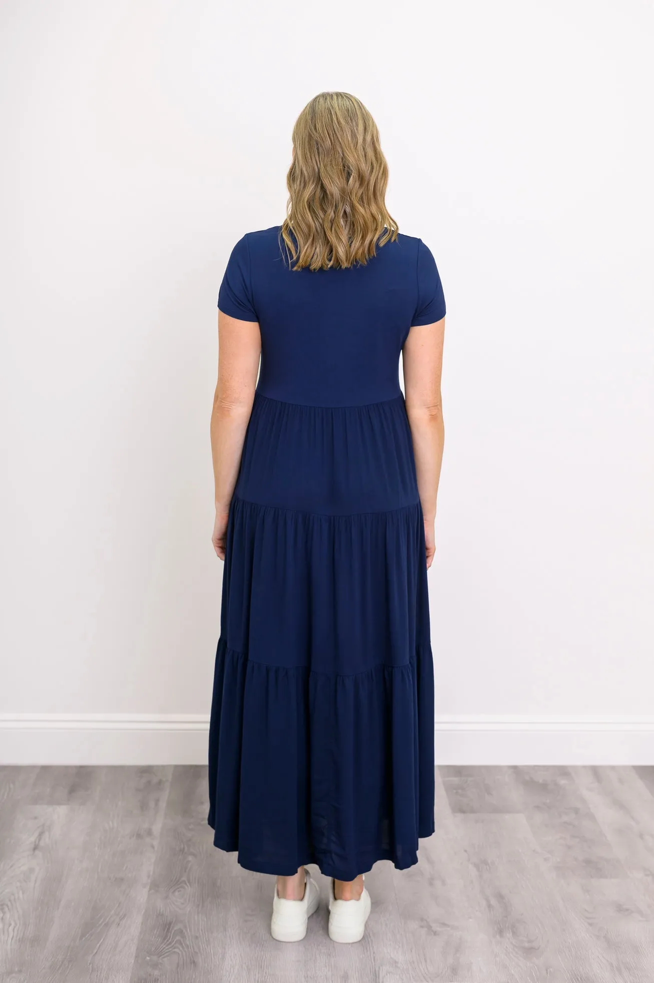 Erin Dress, Indigo, Linen Bamboo sold by Blue Sky product image thumbnail 5