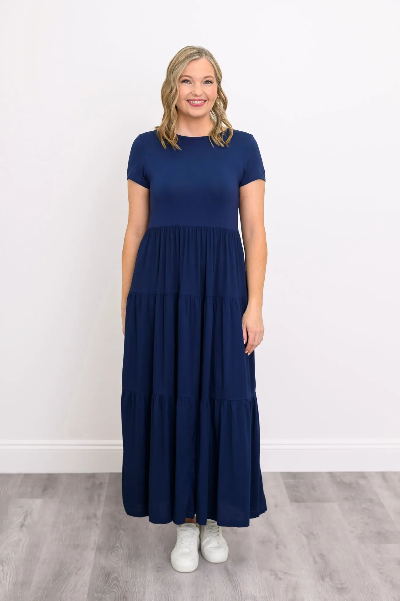 Erin Dress, Indigo, Linen Bamboo sold by Blue Sky product image thumbnail 2