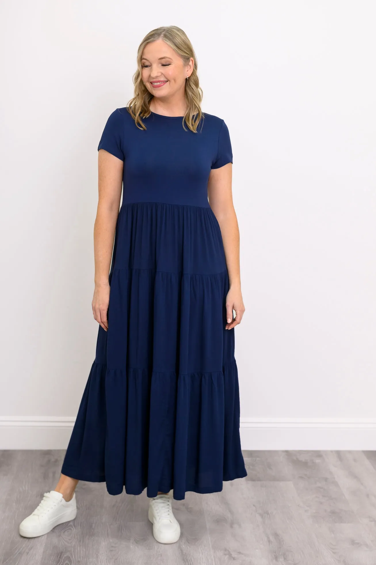 Erin Dress, Indigo, Linen Bamboo sold by Blue Sky product image thumbnail 3