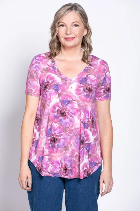 Jackie S/S Top, Royale Cardiff, Bamboo sold by Blue Sky