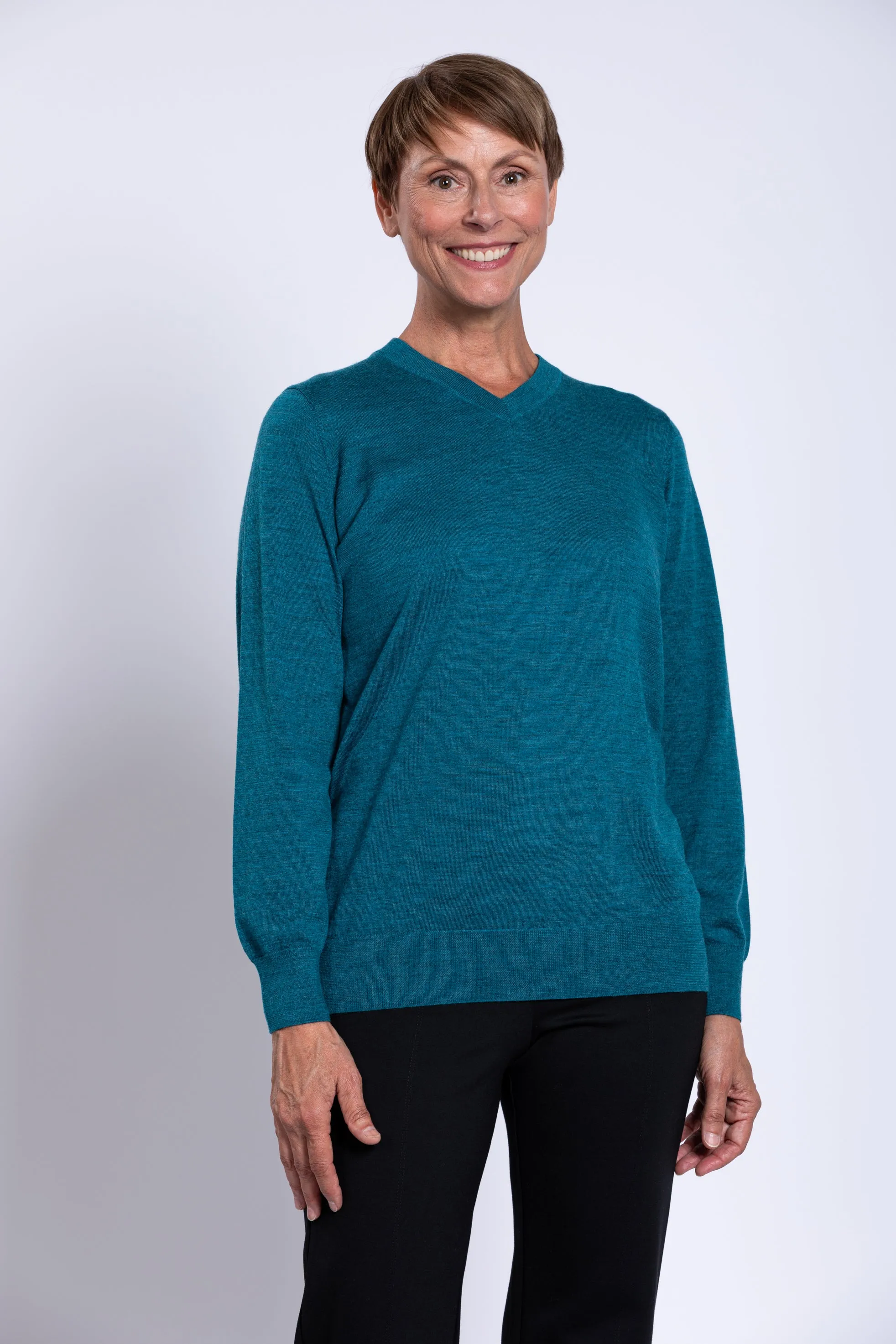 Vie Sweater, Forest, Merino Wool sold by Blue Sky
