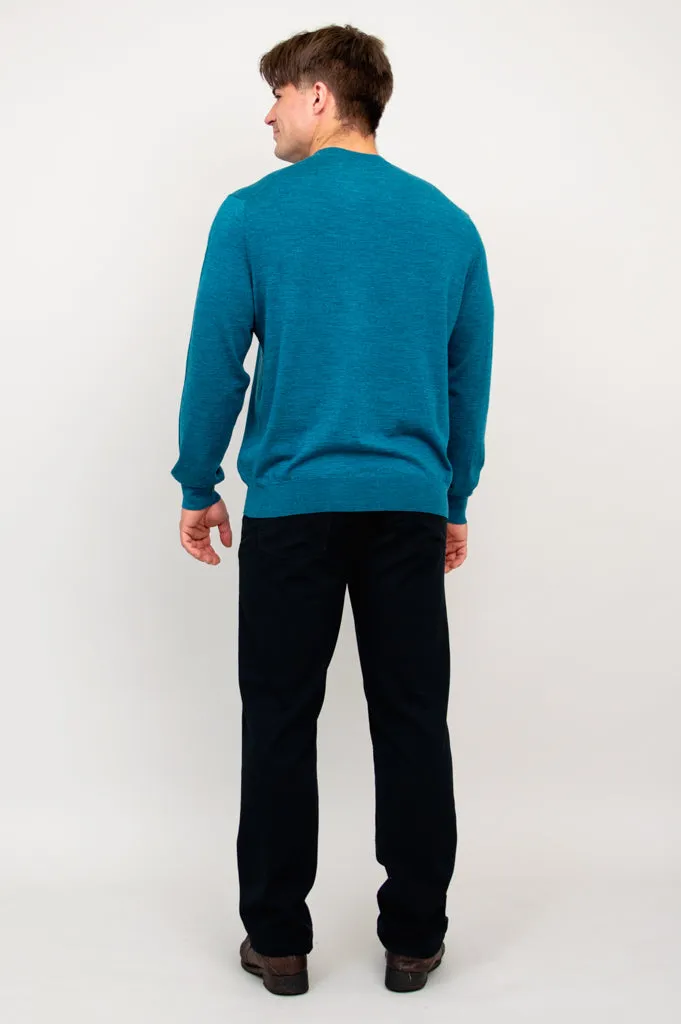 Fraser Sweater, Teal, 100% Merino Wool sold by Blue Sky product image thumbnail 5