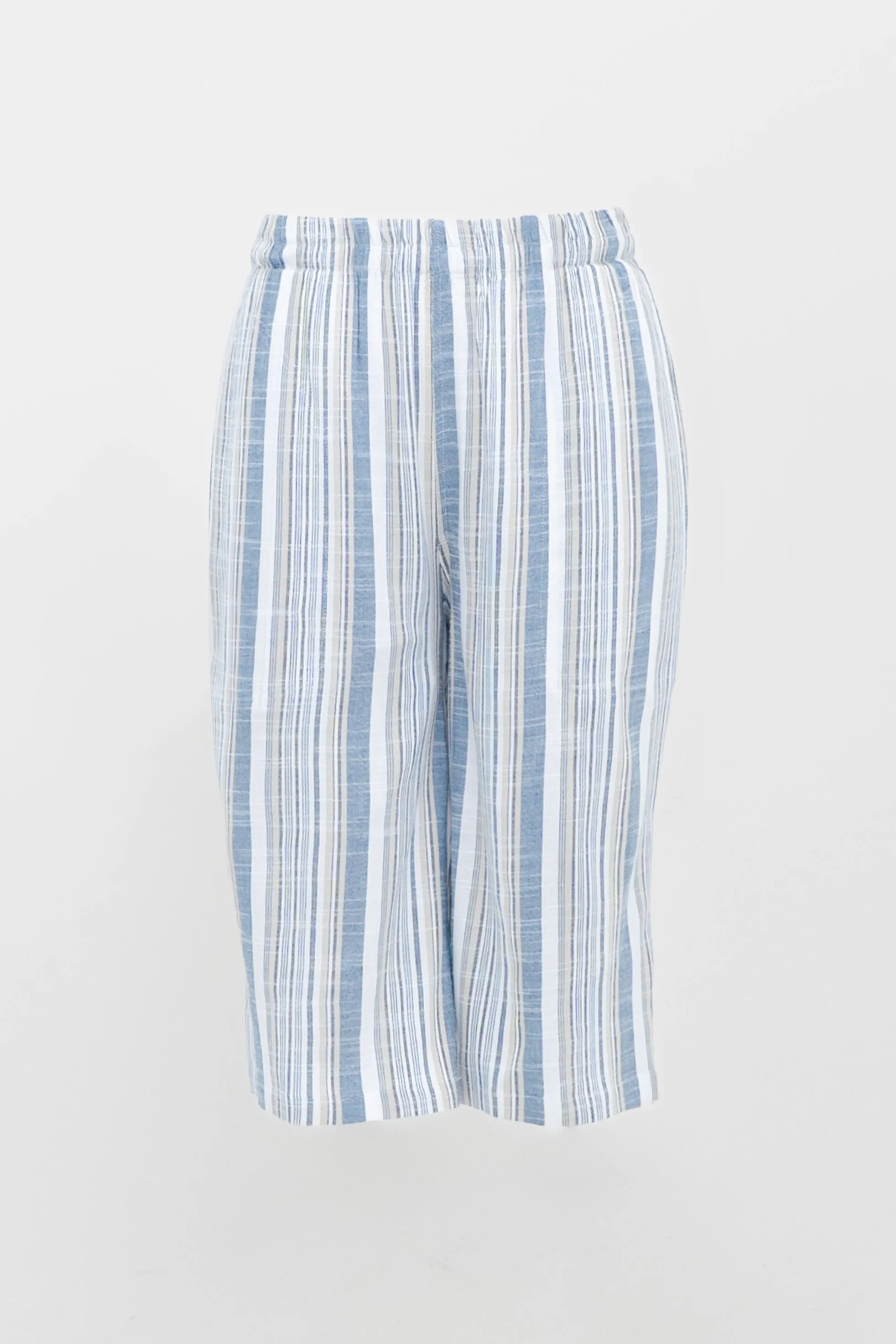 Bambi Shorts, Sand Stripe, Linen Bamboo - Final sale sold by Blue Sky