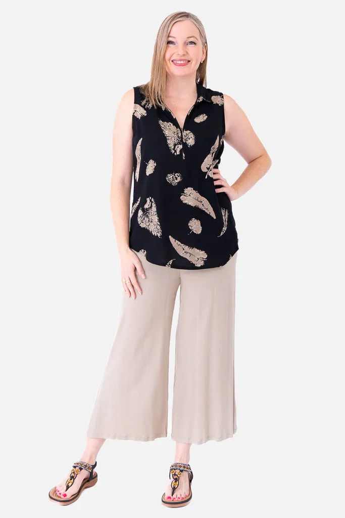 Hula Tank, Shadow Leaf, Linen Bamboo sold by Blue Sky product image thumbnail 3