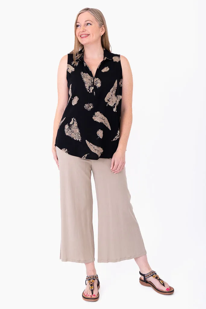 Hula Tank, Shadow Leaf, Linen Bamboo sold by Blue Sky product image thumbnail 4