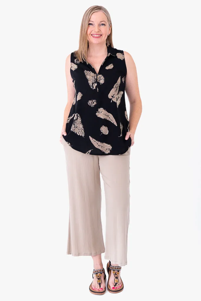 Hula Tank, Shadow Leaf, Linen Bamboo sold by Blue Sky product image thumbnail 2