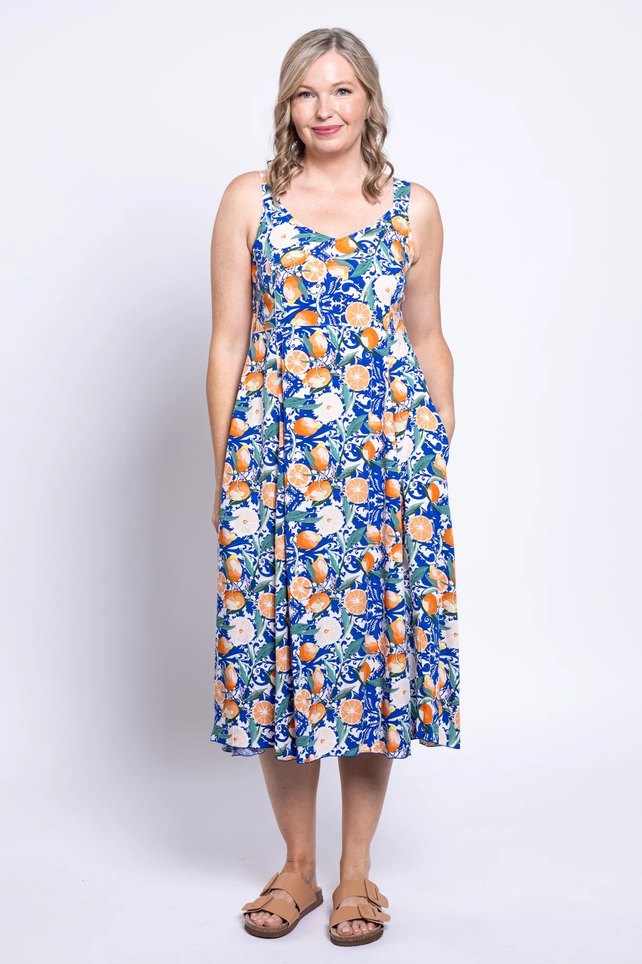 Shauna Dress, Blue Citrus sold by Blue Sky product image thumbnail 2
