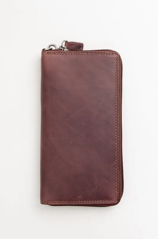 Adrian Klis 195 Wallet, Brown, Buffalo Leather sold by Blue Sky