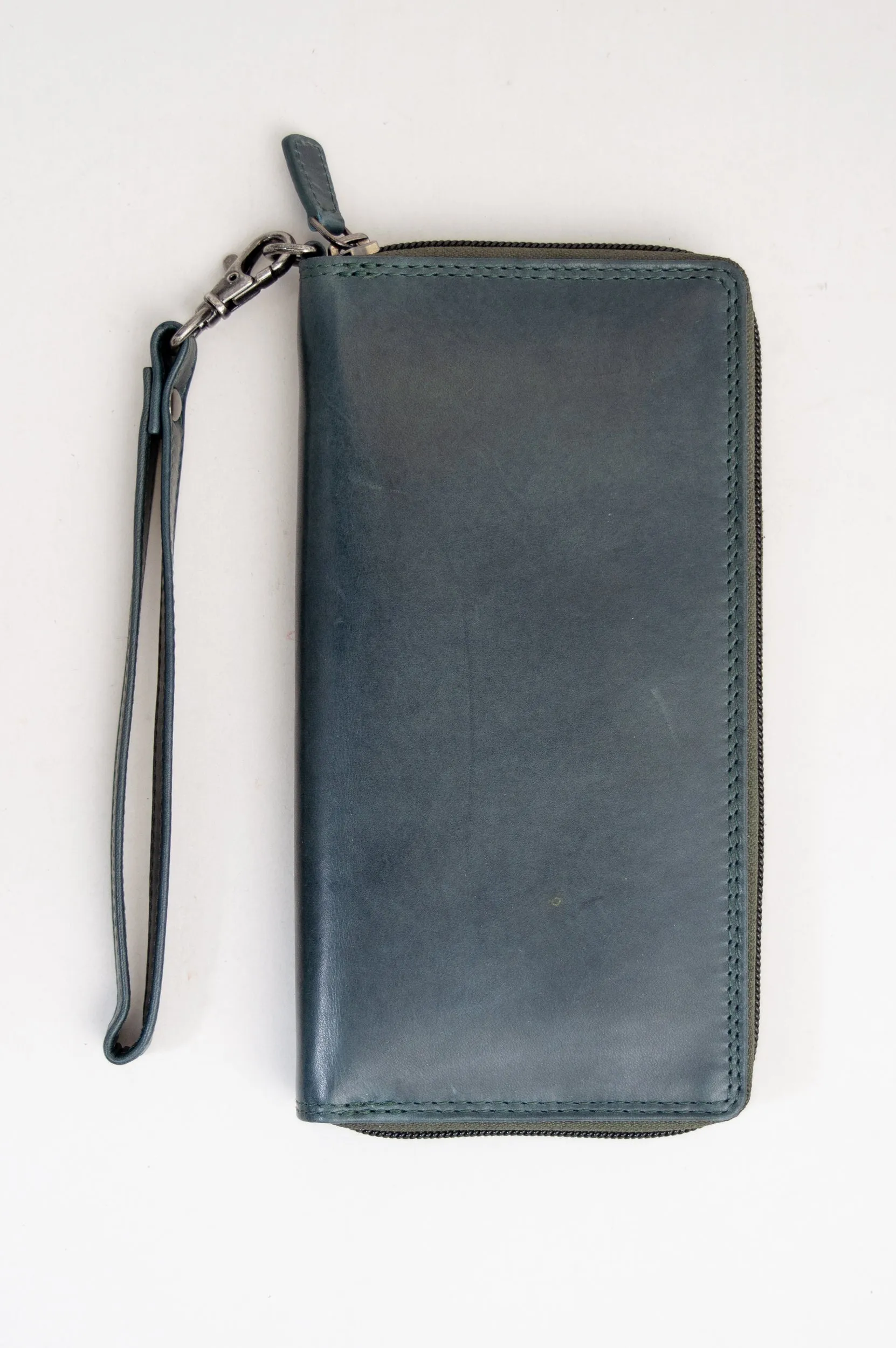 Adrian Klis 195 Wallet, Dark Green, Buffalo Leather sold by Blue Sky product image thumbnail 2