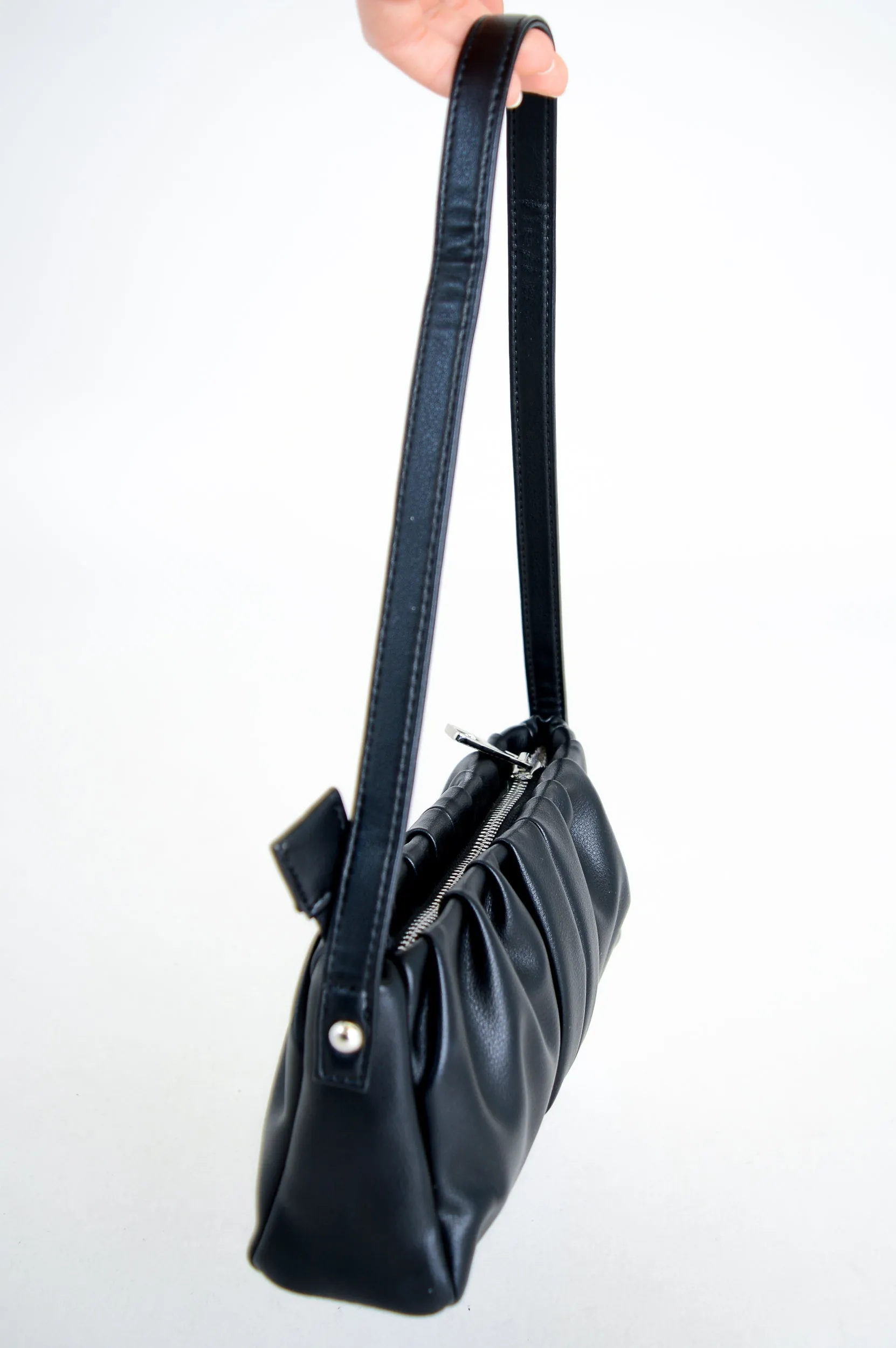 Janette Handbag, Black, Leather sold by Blue Sky product image thumbnail 3