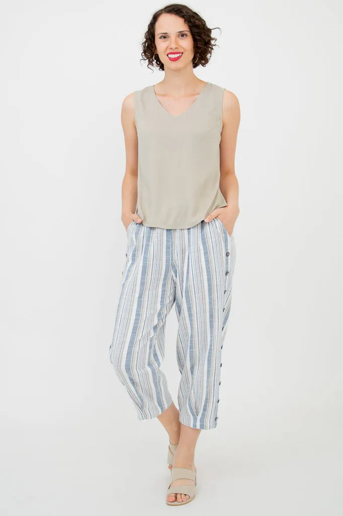 Parmida Pant, Sand Stripe, Linen Bamboo sold by Blue Sky product image thumbnail 2