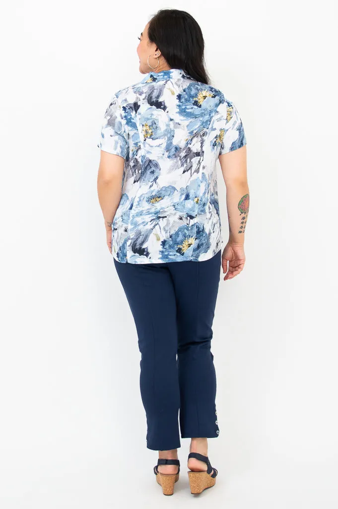 Samantha S/S Top, Muse, Linen Bamboo sold by Blue Sky product image thumbnail 5