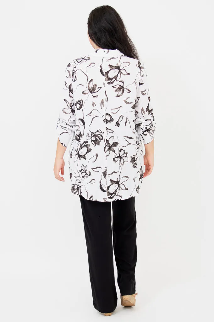 Celine Blouse, Affection, Linen Bamboo sold by Blue Sky product image thumbnail 4