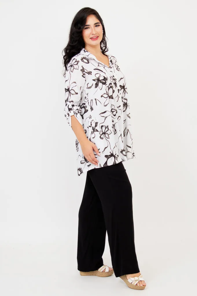 Celine Blouse, Affection, Linen Bamboo sold by Blue Sky product image thumbnail 3