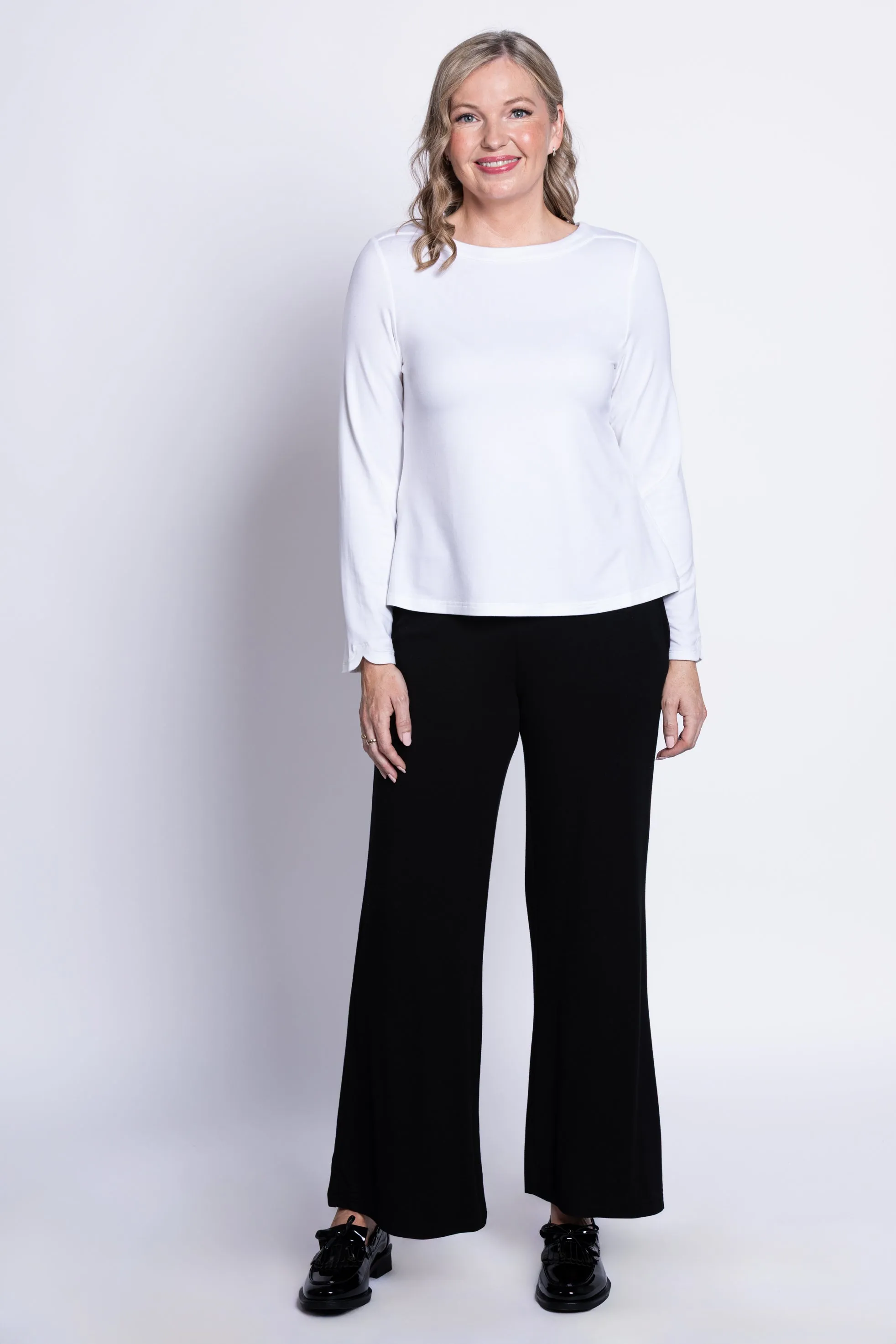Mona Top, White, French Terry sold by Blue Sky product image thumbnail 3