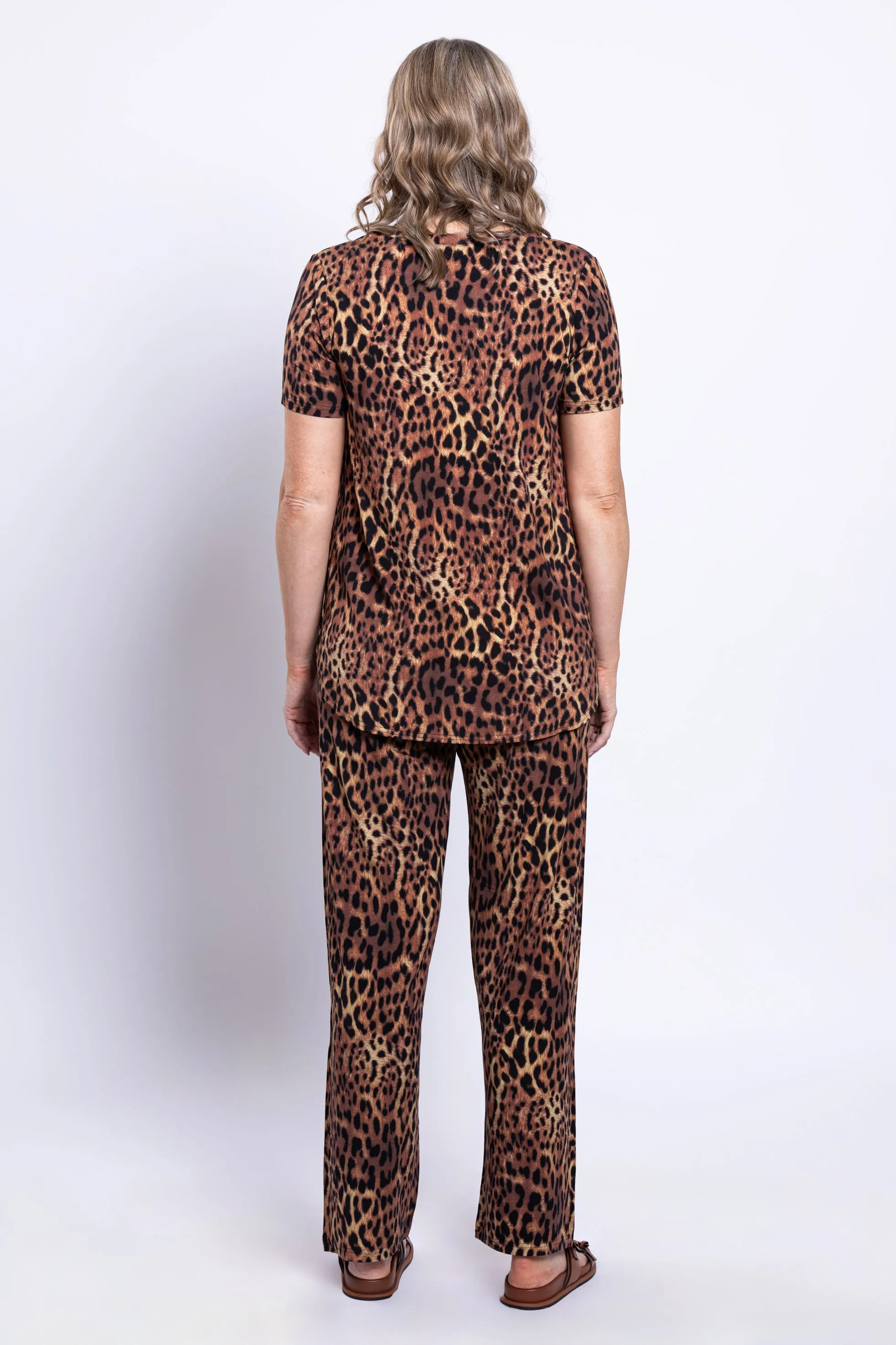 Jackie S/S Top, Chocolate Leopard, Bamboo sold by Blue Sky product image thumbnail 5