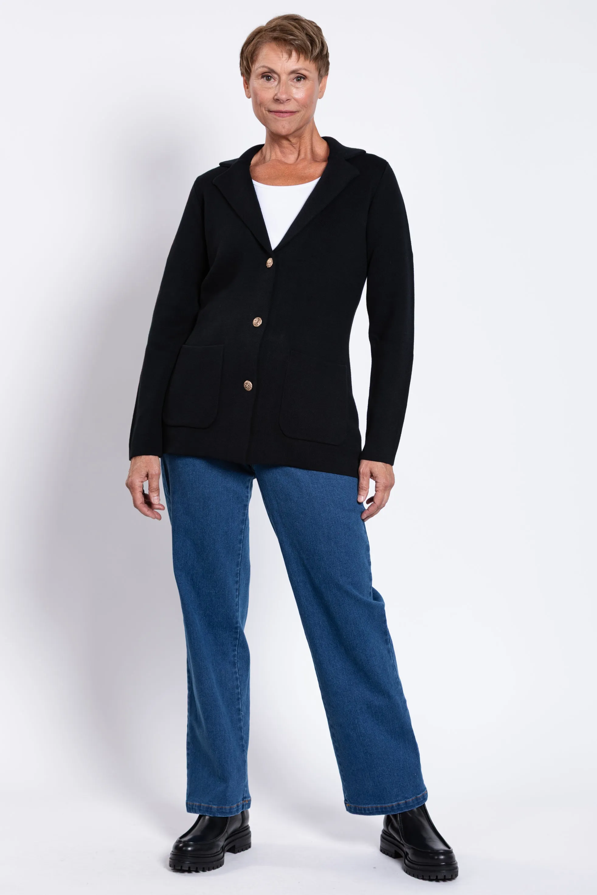 Margaret Jacket, Black, Cotton - Final Sale sold by Blue Sky product image thumbnail 3