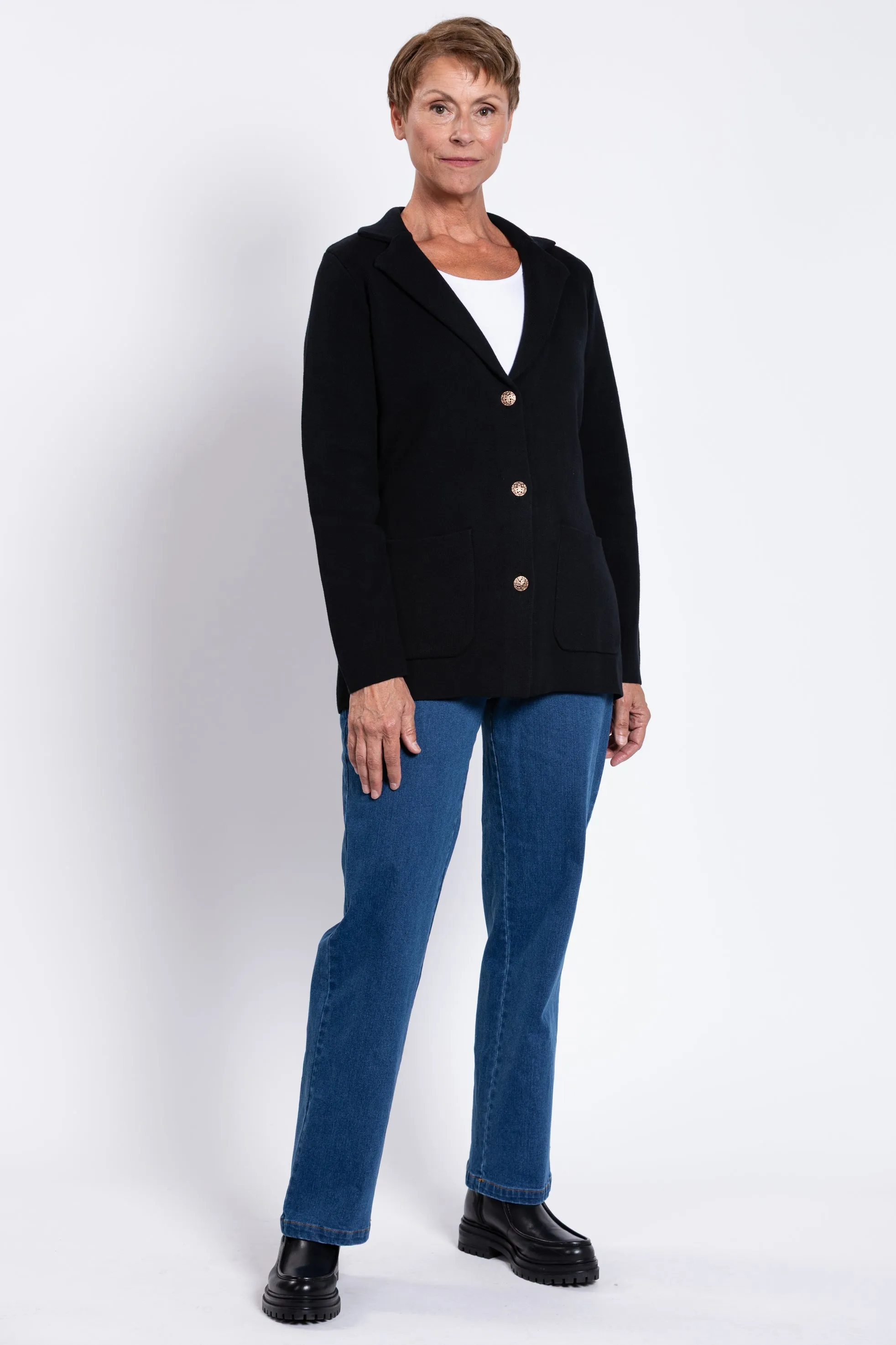 Margaret Jacket, Black, Cotton - Final Sale sold by Blue Sky product image thumbnail 2