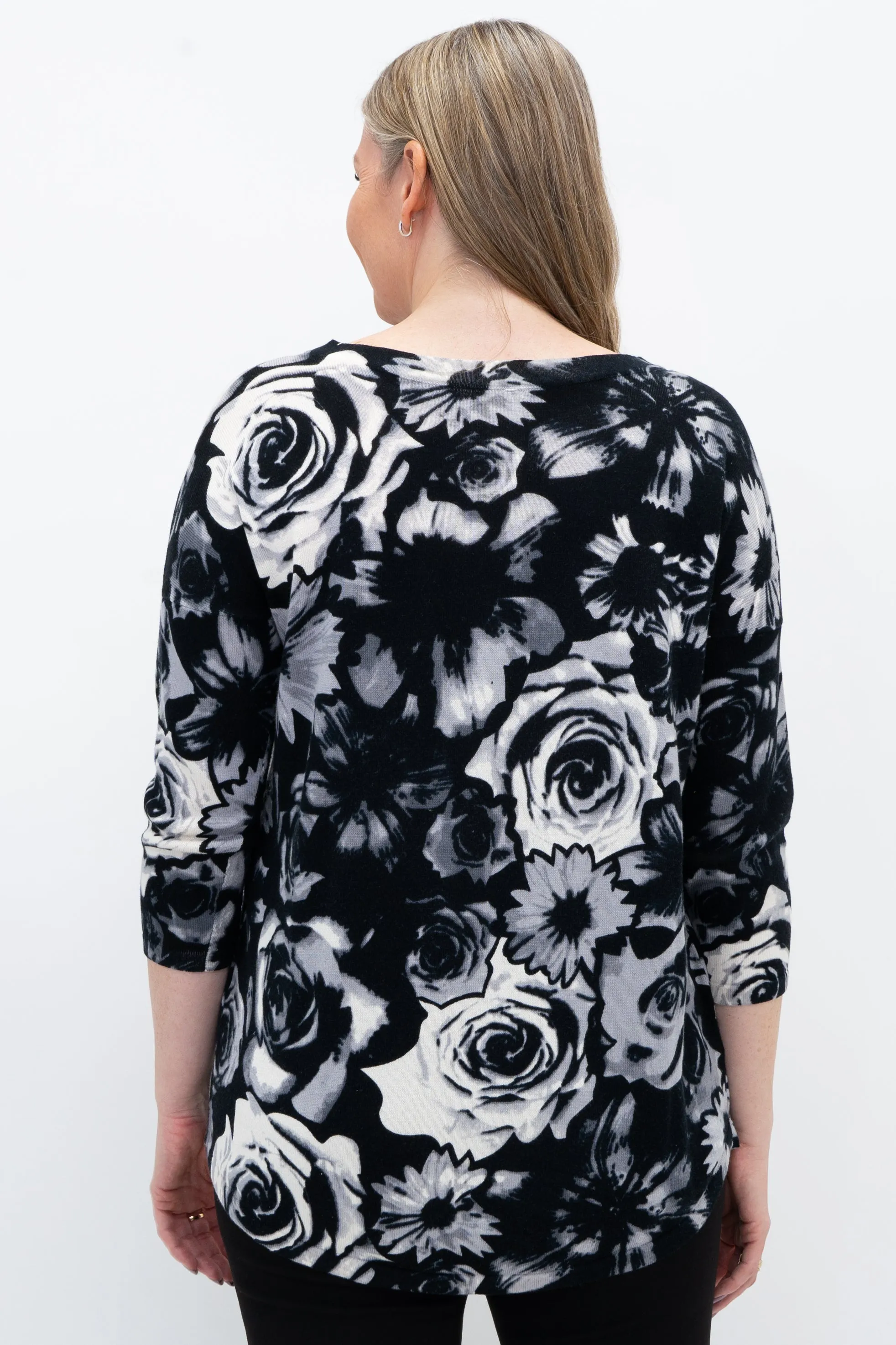 Tina Sweater, Black Rose, Bamboo Cotton sold by Blue Sky product image thumbnail 3