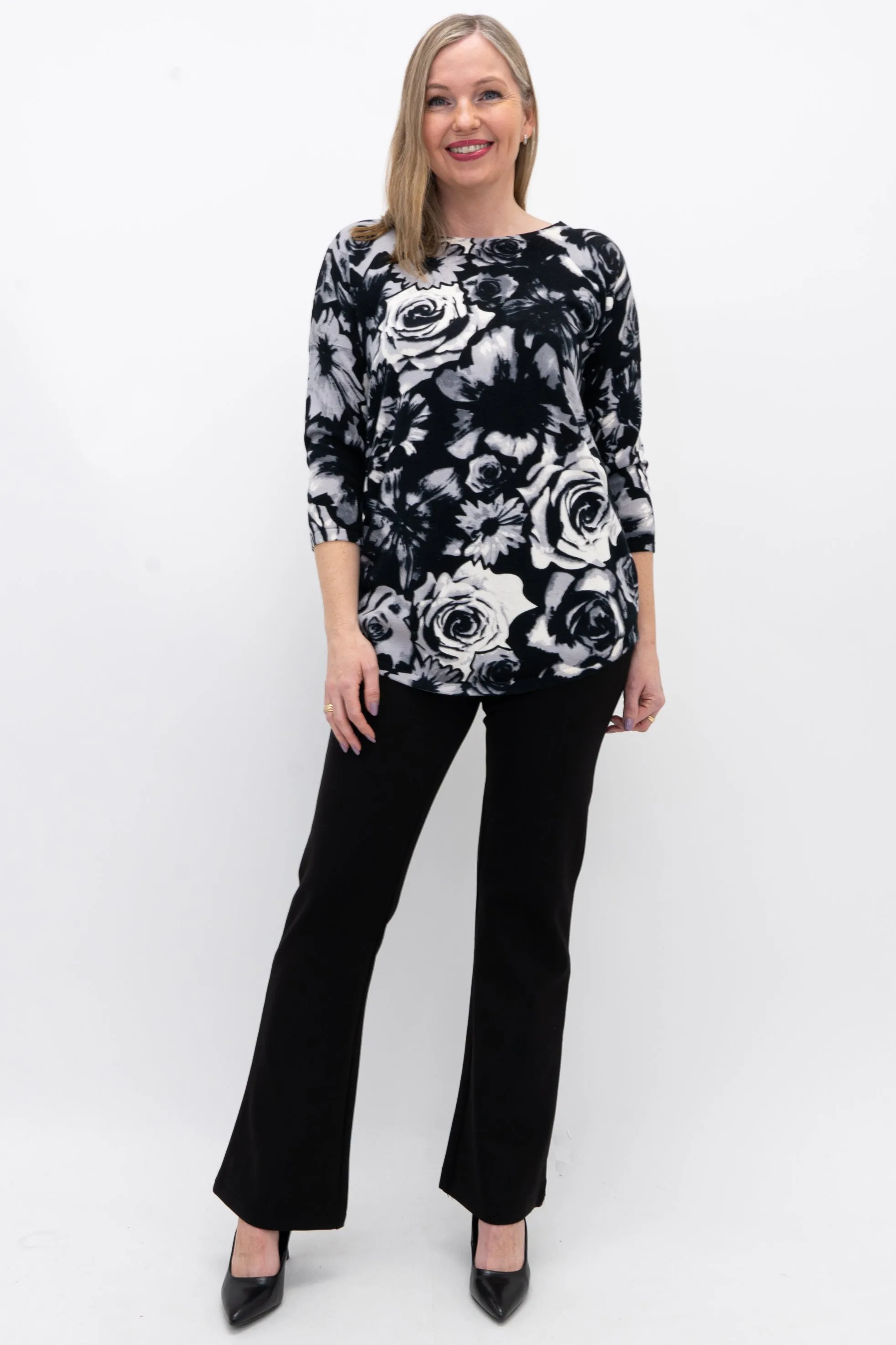 Tina Sweater, Black Rose, Bamboo Cotton sold by Blue Sky product image thumbnail 2