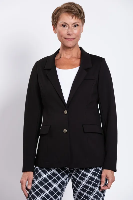 Kacey Blazer, Black, Modal sold by Blue Sky