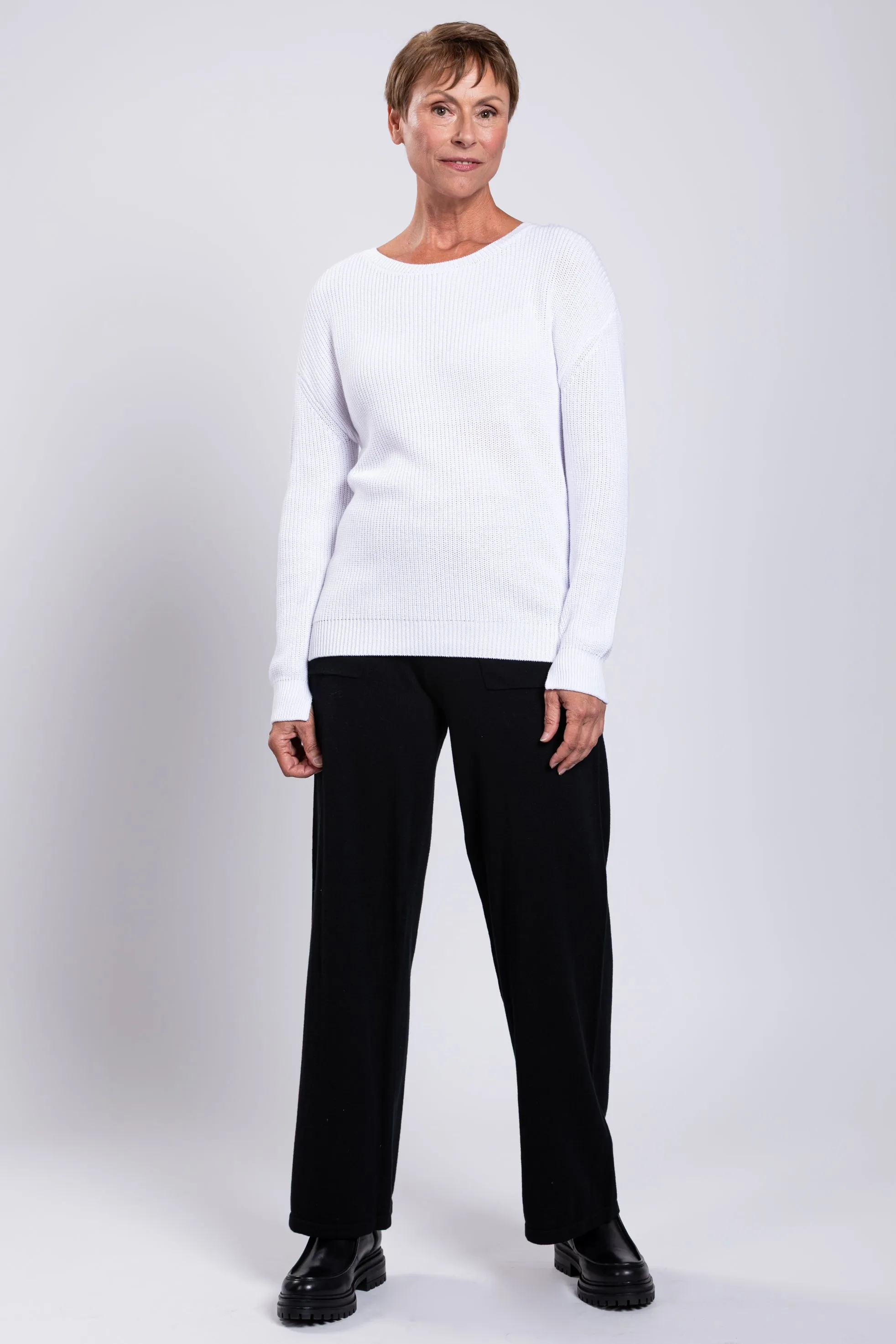 Mission Sweater, White, Cotton sold by Blue Sky product image thumbnail 5