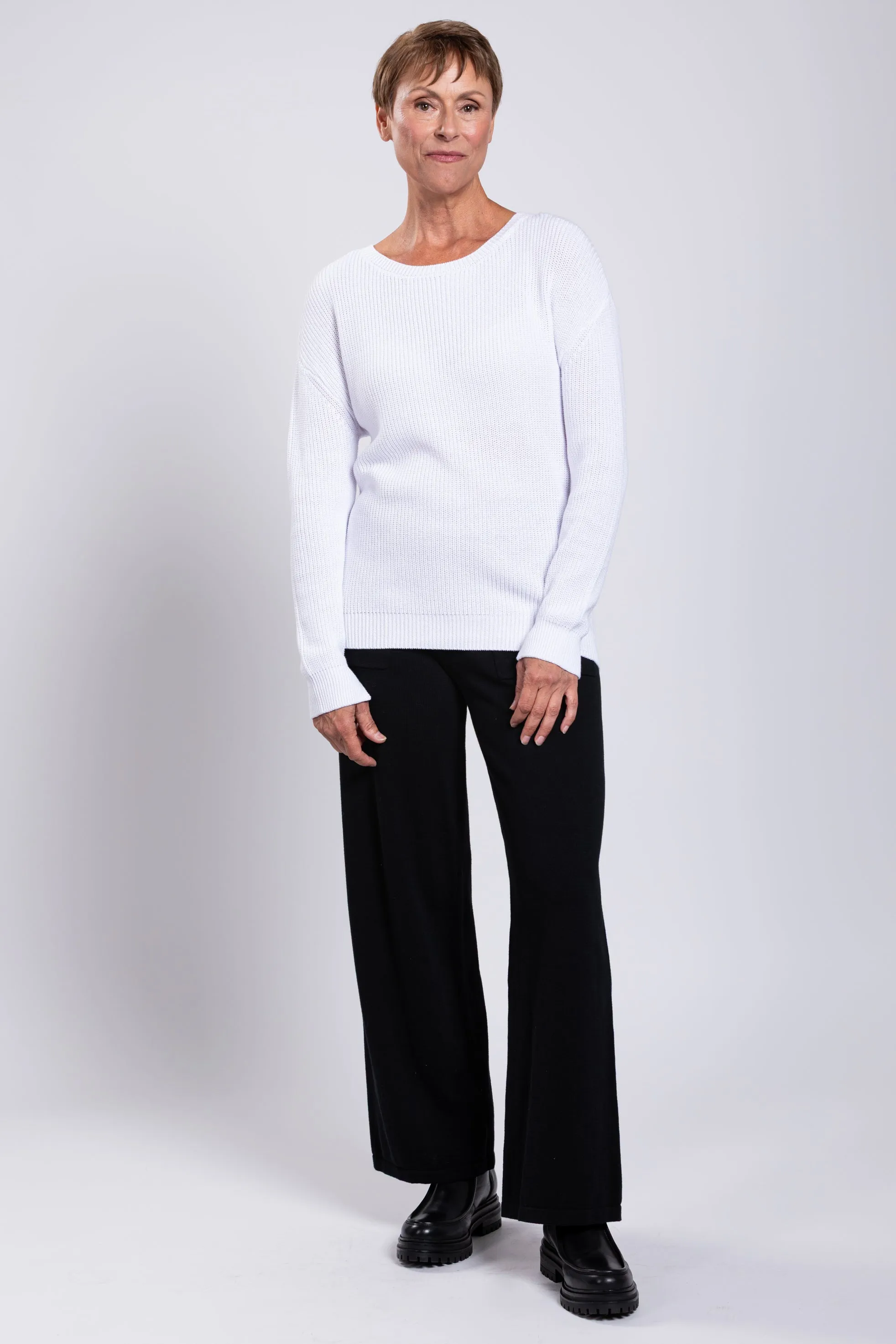 Mission Sweater, White, Cotton sold by Blue Sky product image thumbnail 2