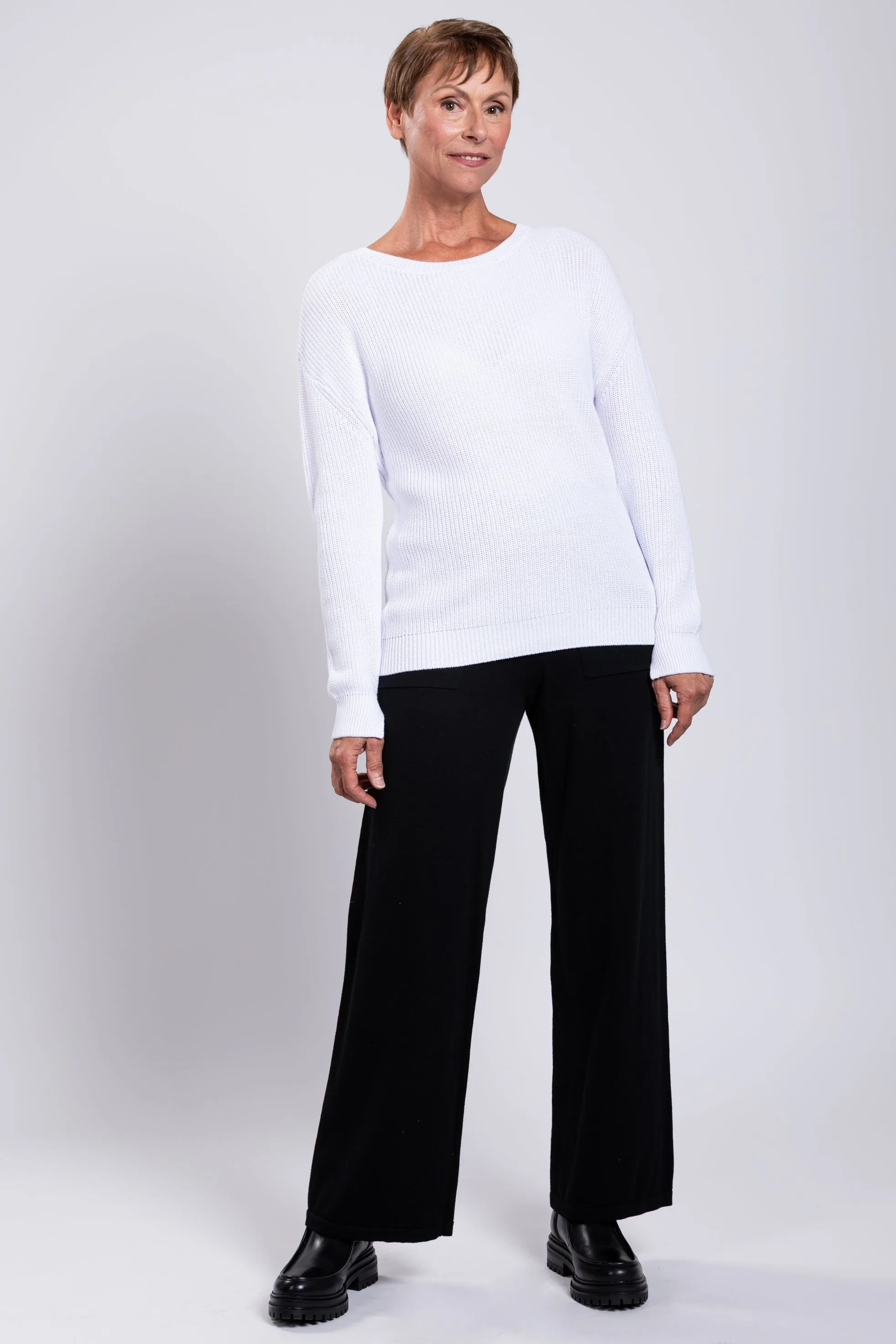 Mission Sweater, White, Cotton sold by Blue Sky product image thumbnail 4