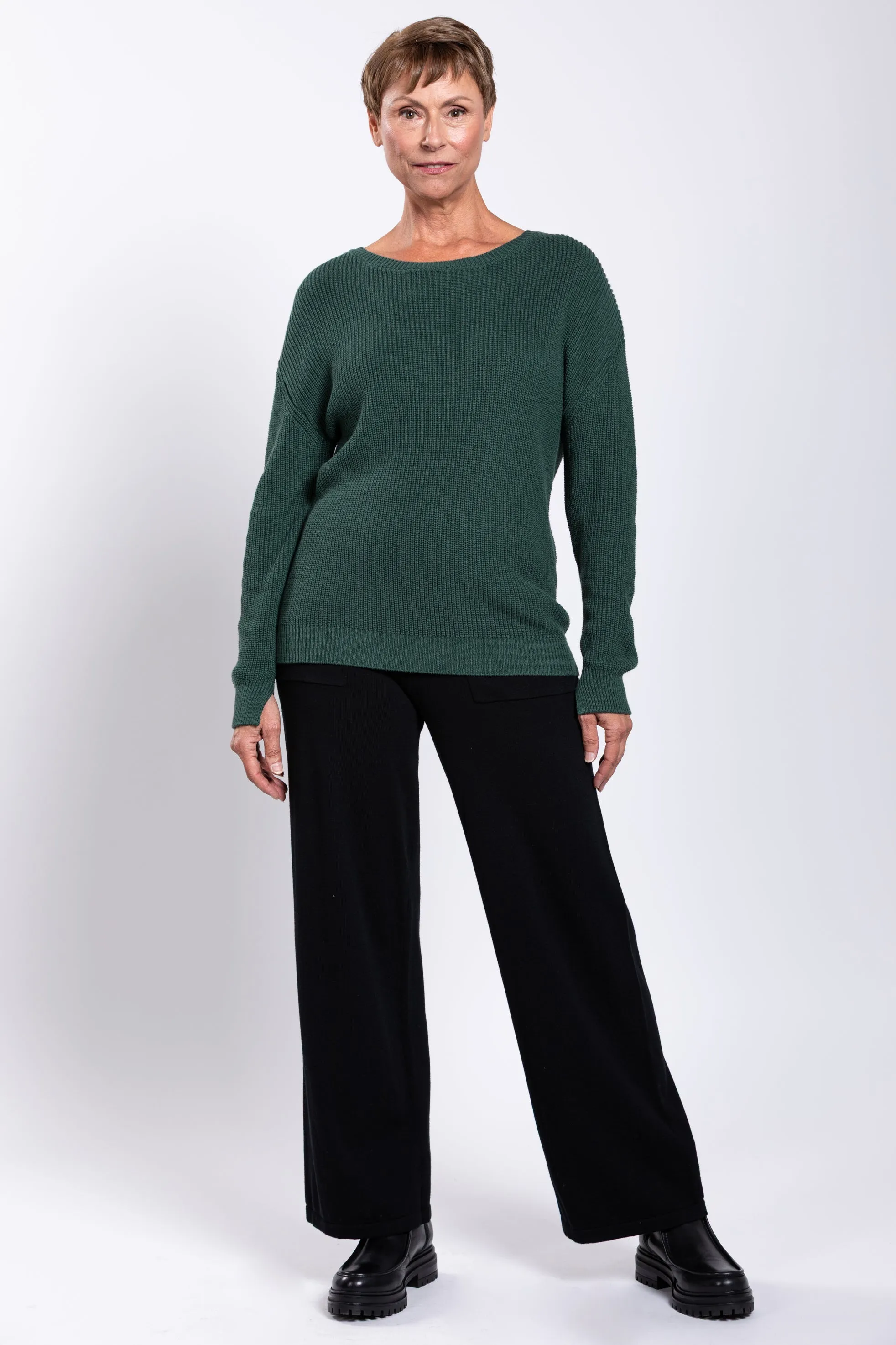 Mission Sweater, Forest, Cotton sold by Blue Sky product image thumbnail 3