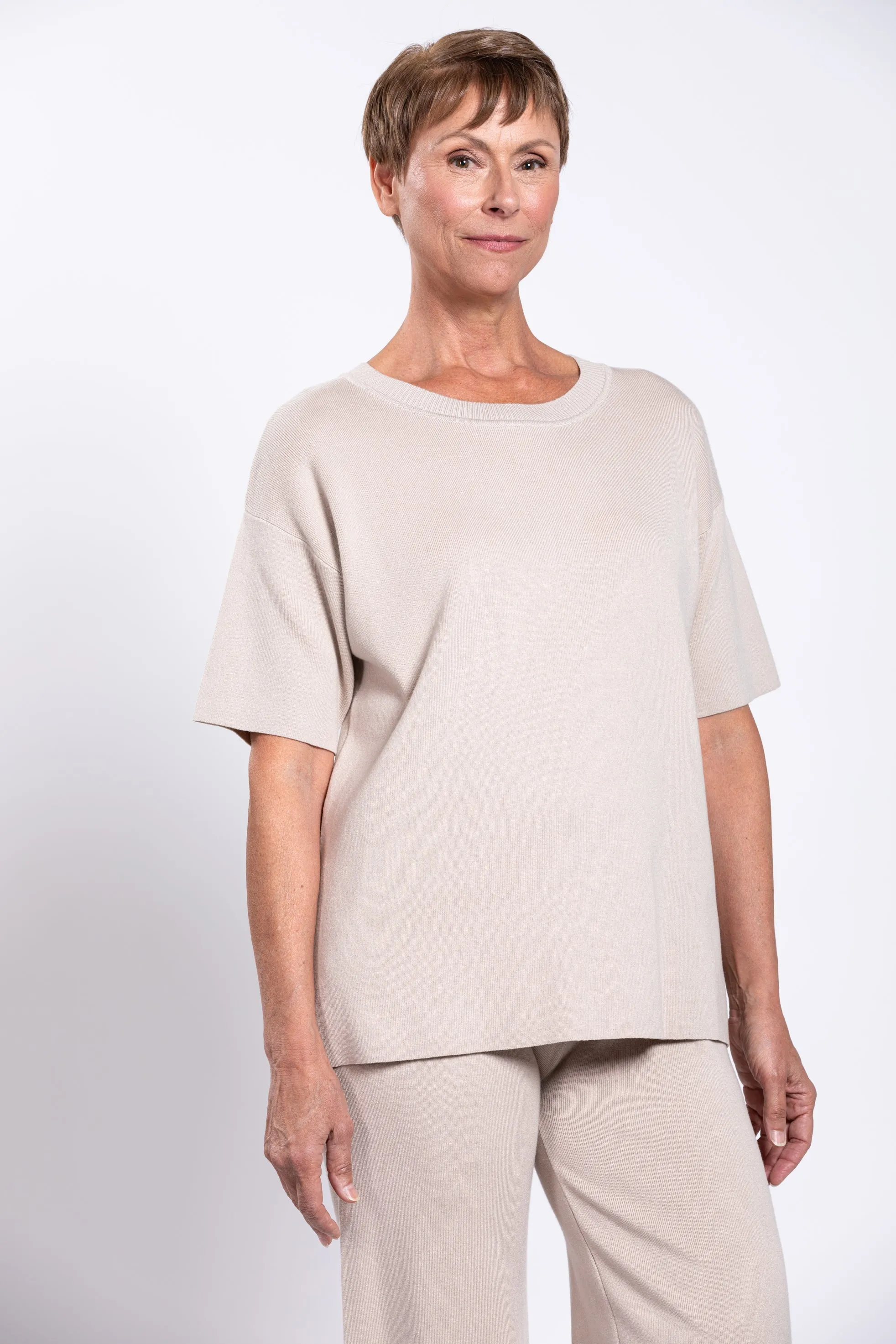 Bailey Sweater, Tan, Cotton sold by Blue Sky