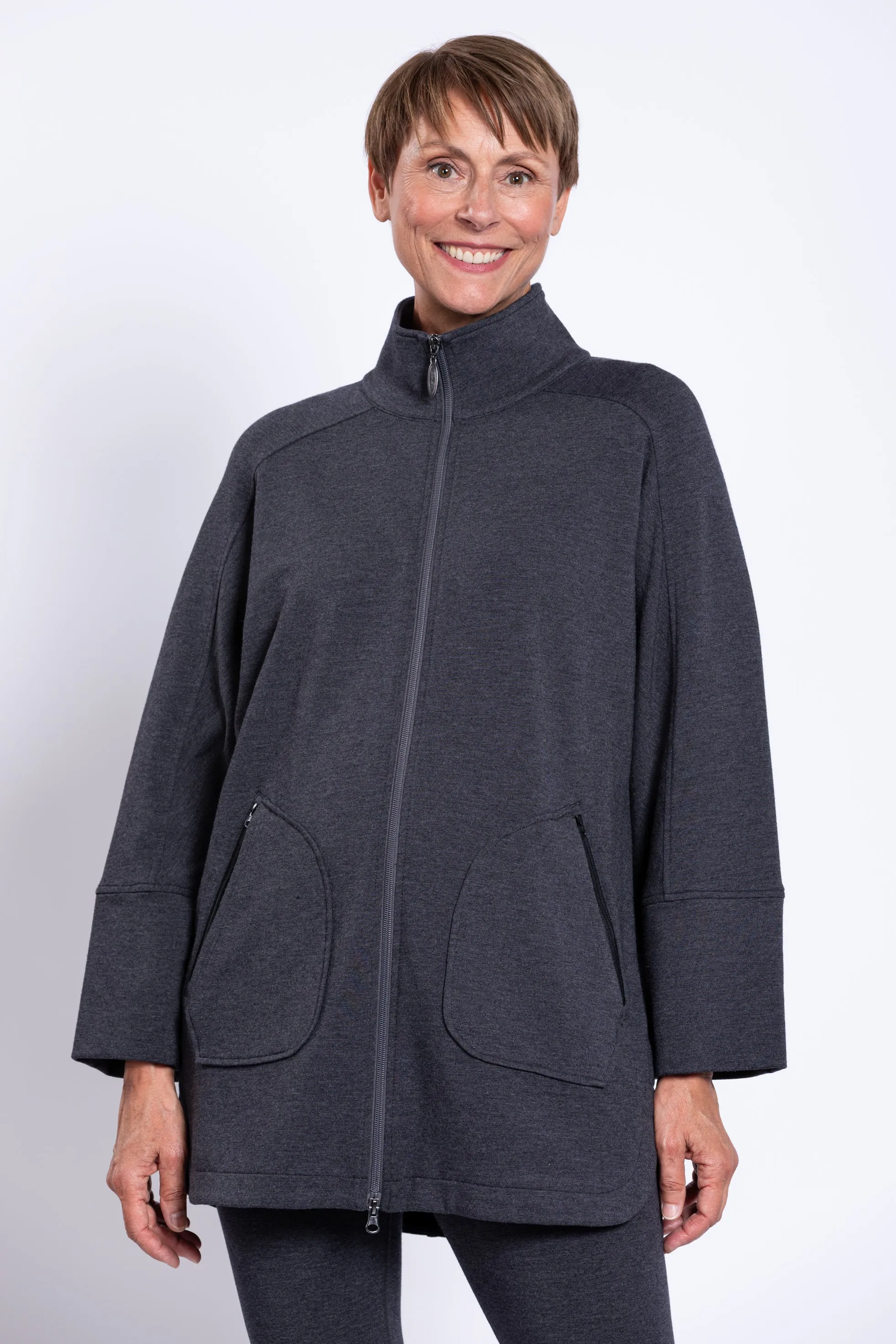 Taran Jacket, Graphite, Bamboo Fleece sold by Blue Sky product image thumbnail 4