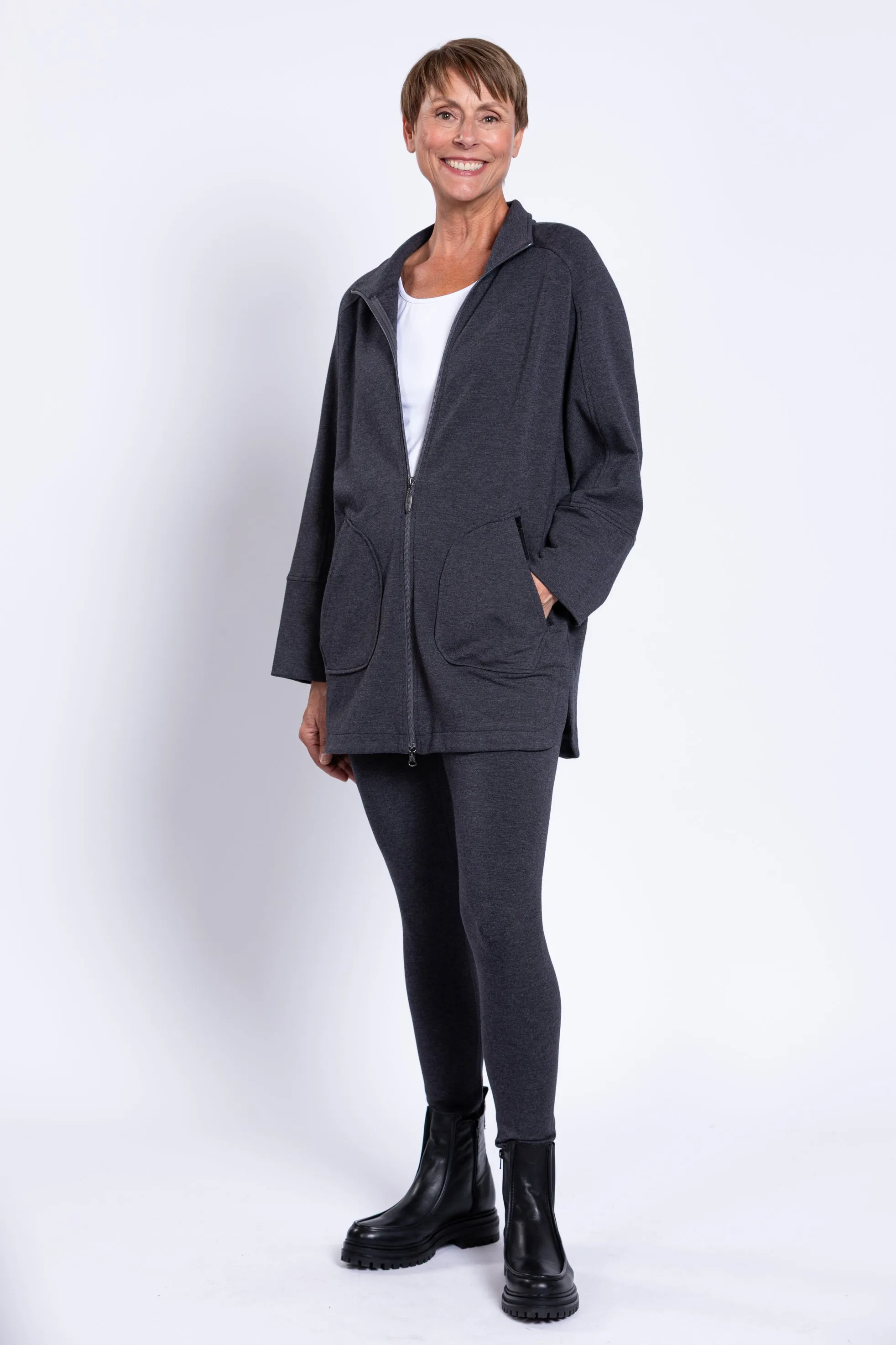 Taran Jacket, Graphite, Bamboo Fleece sold by Blue Sky product image thumbnail 3