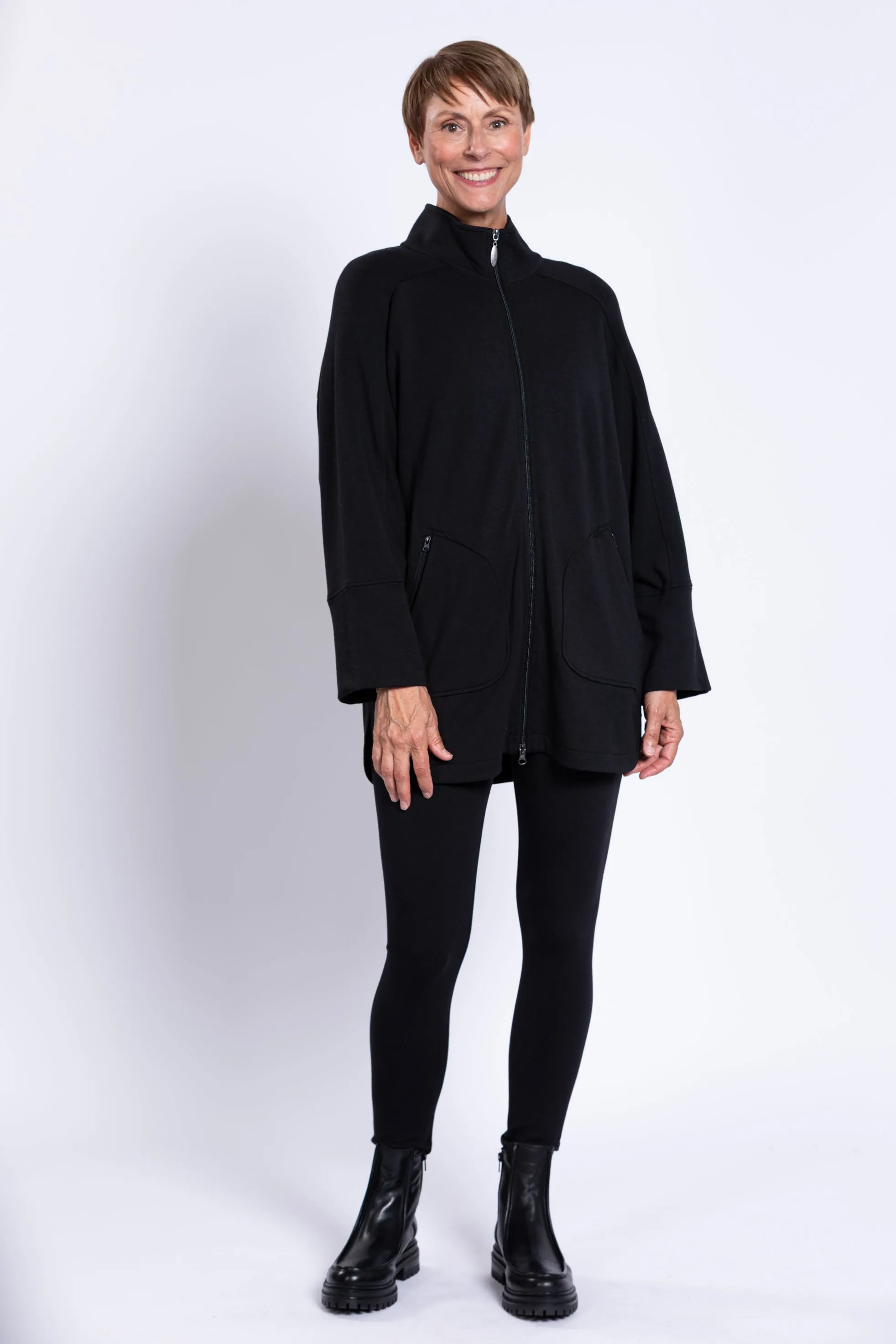 Taran Jacket, Black, Bamboo Fleece sold by Blue Sky product image thumbnail 4