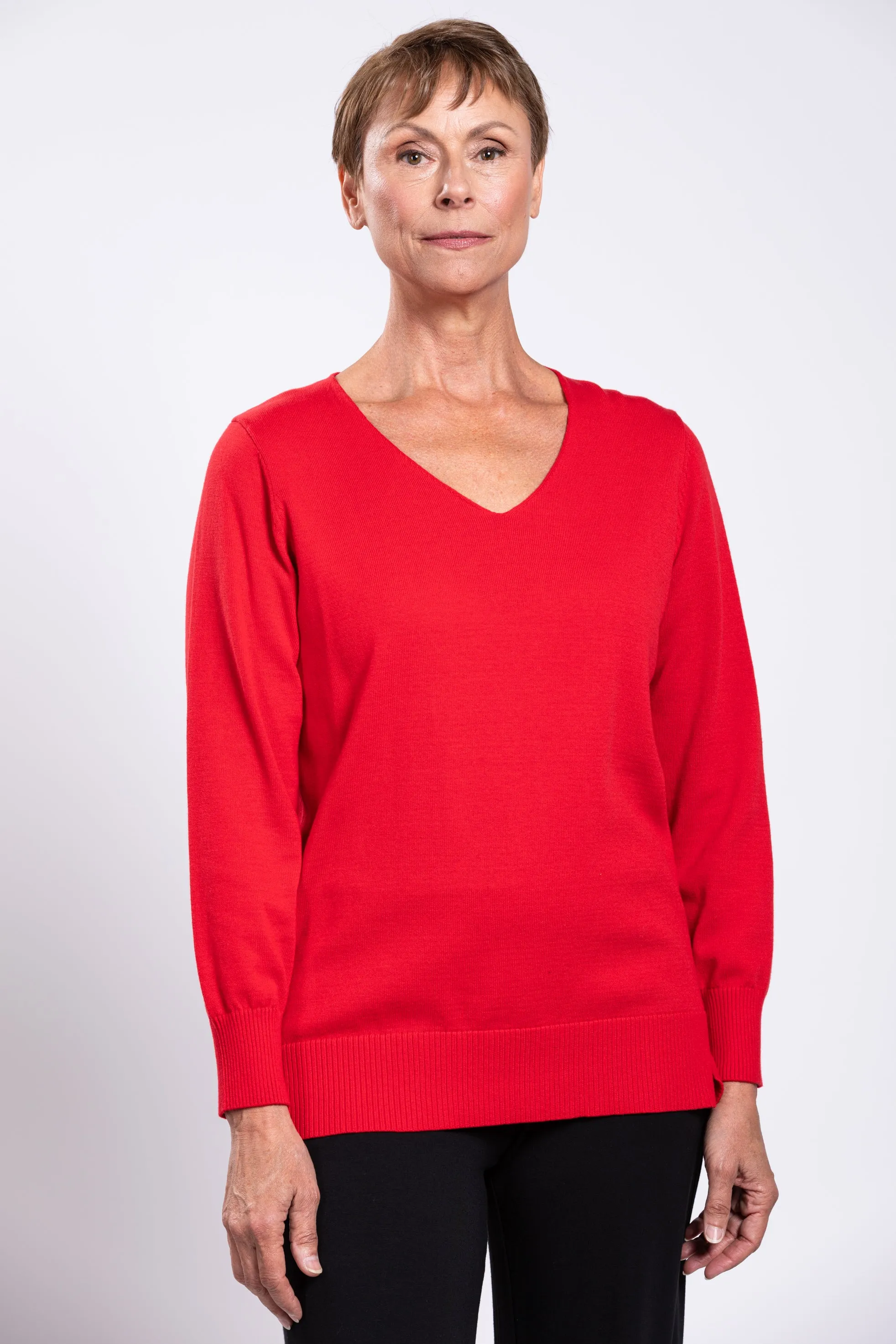 Tiff Sweater, Red, Cotton sold by Blue Sky product image thumbnail 3