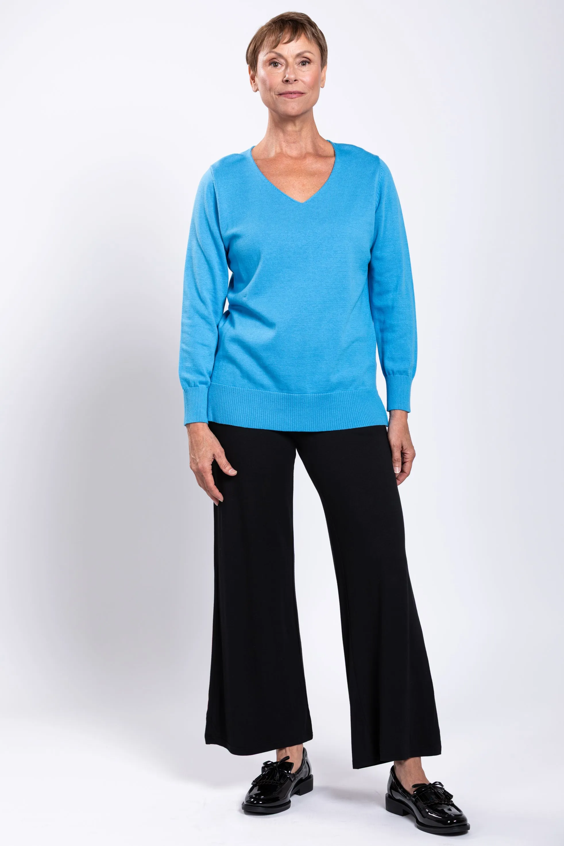 Tiff Sweater, Lake, Cotton sold by Blue Sky product image thumbnail 2