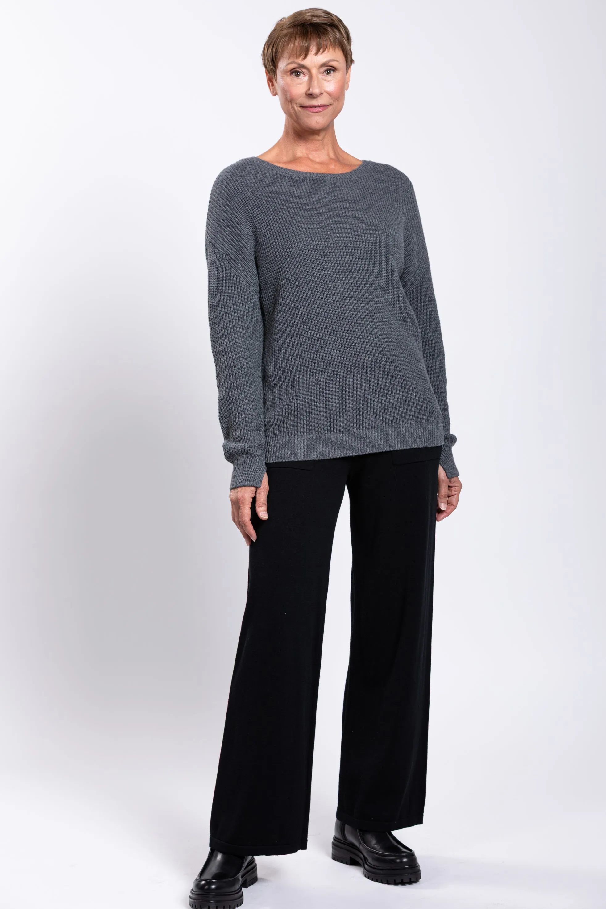 Mission Sweater, Charcoal, Cotton sold by Blue Sky product image thumbnail 4