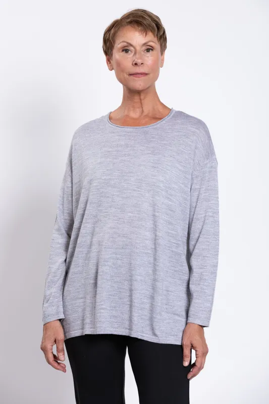 Matera Sweater, Charcoal Lite, Merino Wool sold by Blue Sky