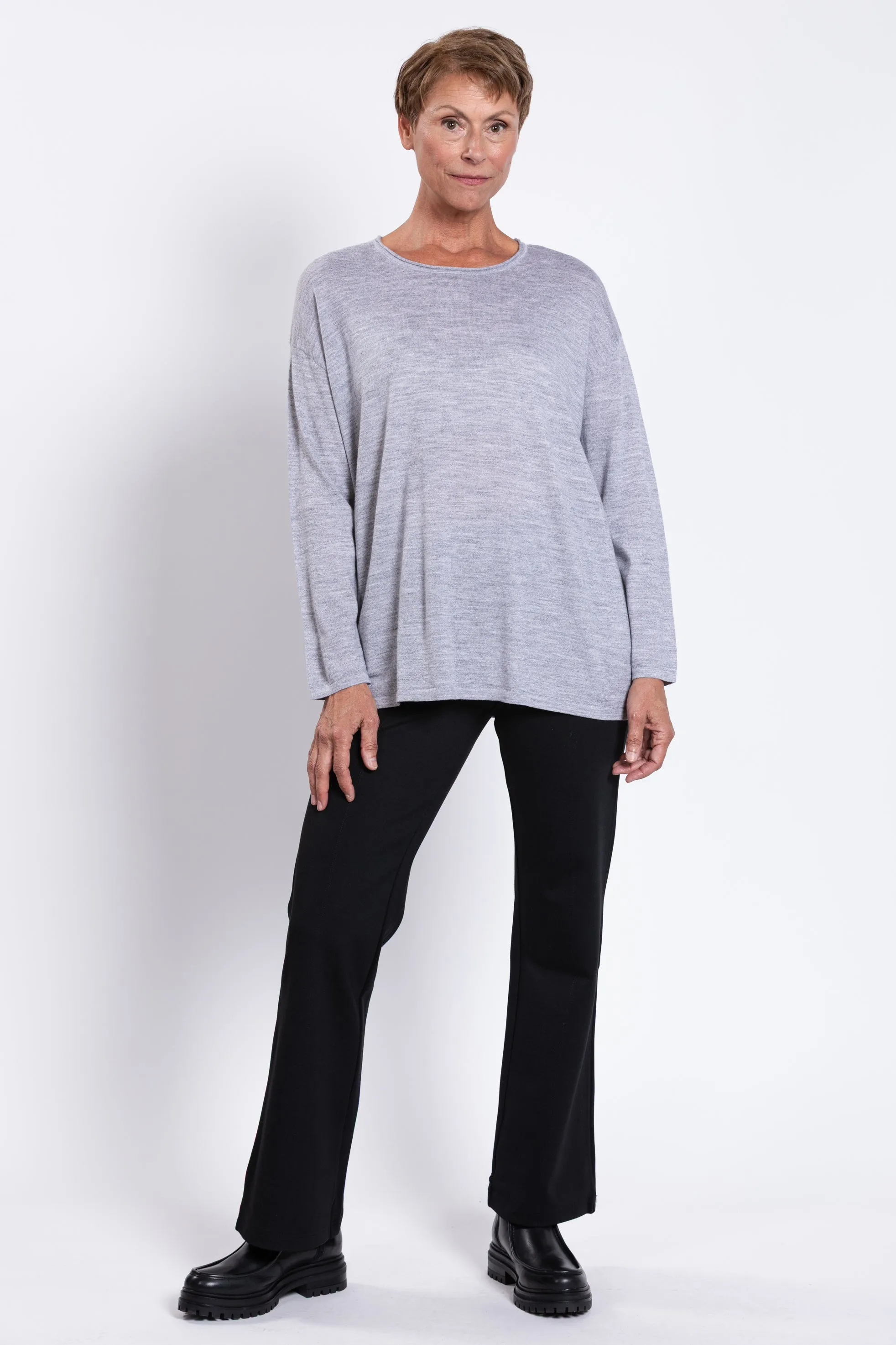 Matera Sweater, Charcoal Lite, Merino Wool sold by Blue Sky product image thumbnail 2