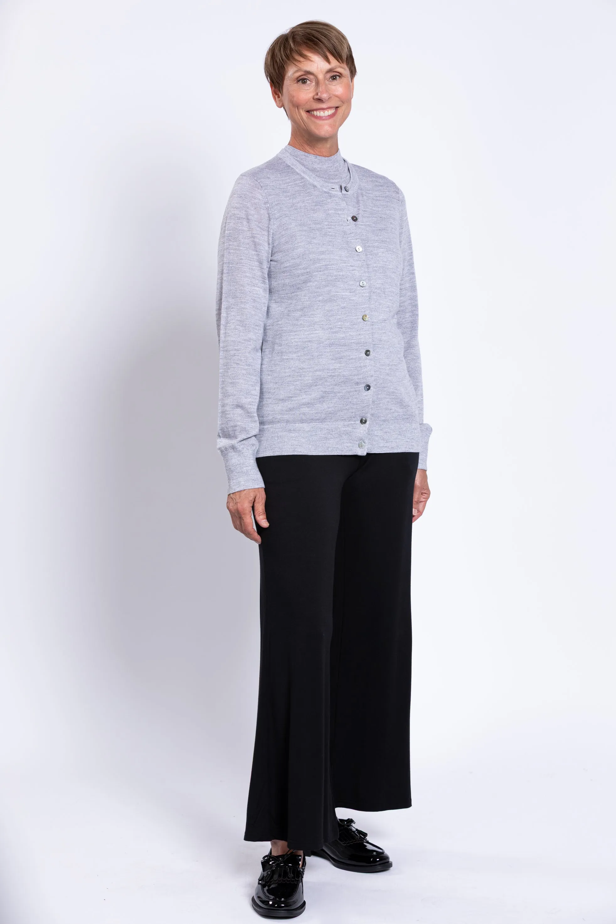 Kitten Cardigan, Charcoal Lite, Merino Wool sold by Blue Sky product image thumbnail 3