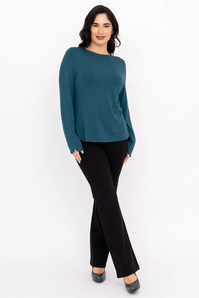 Mona Top, Teal, French Terry sold by Blue Sky product image thumbnail 3