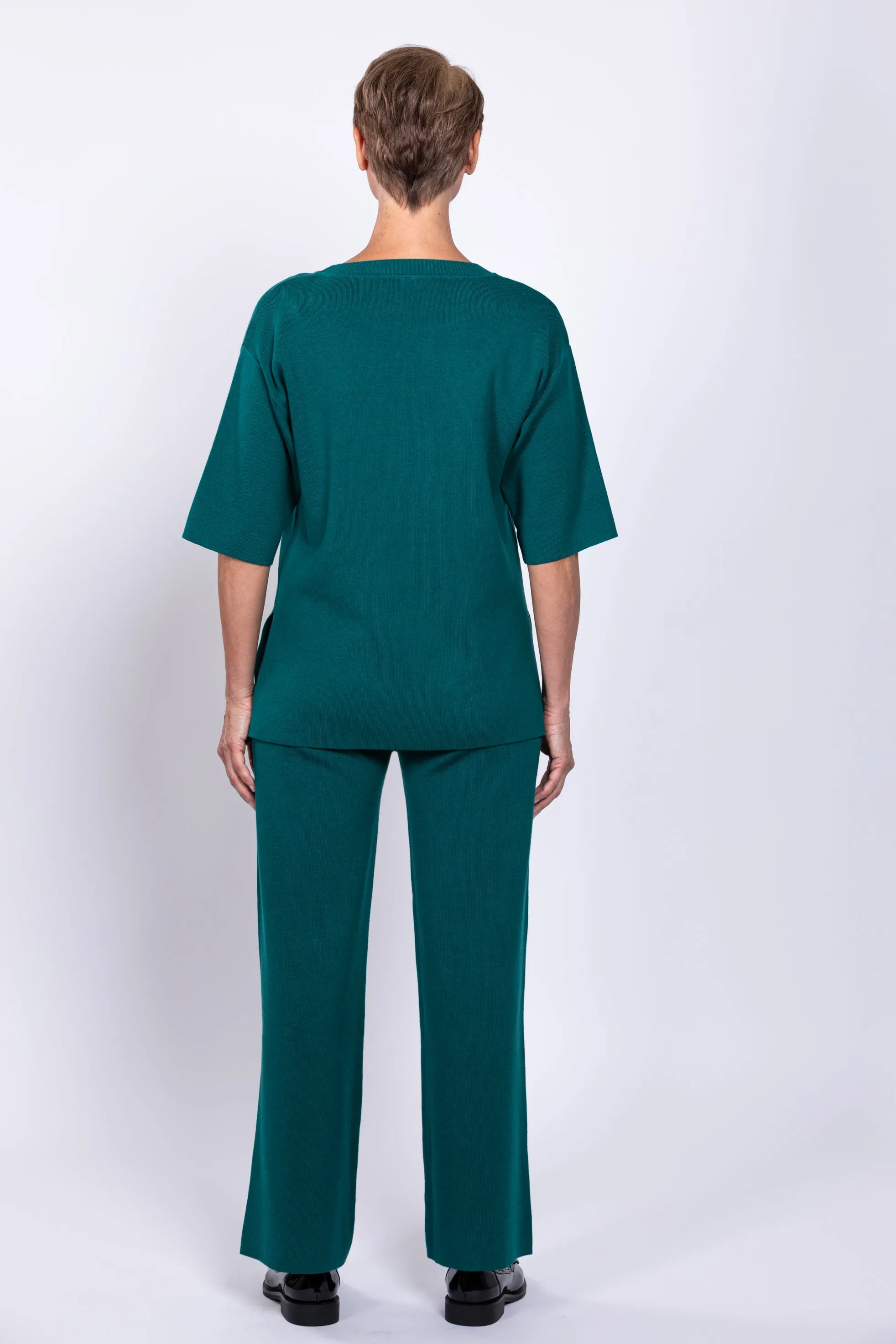Bailey Pant, Teal, Cotton sold by Blue Sky product image thumbnail 3