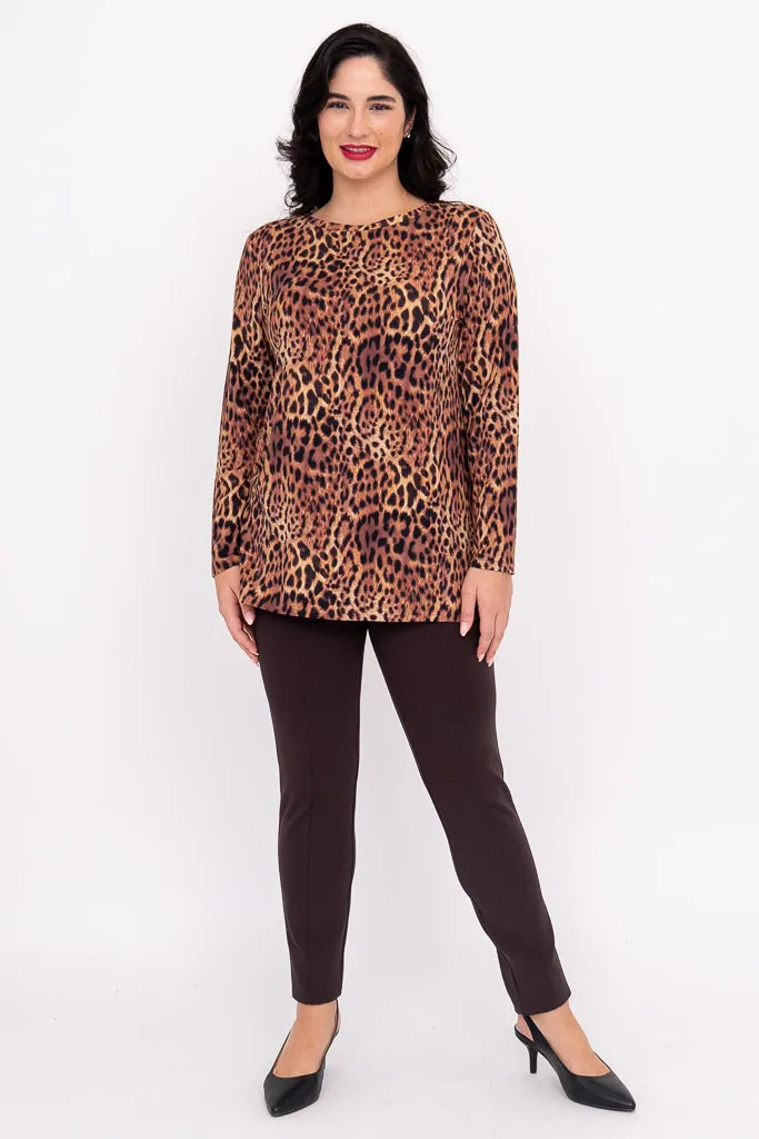 Margie Top, Chocolate Leopard, Bamboo sold by Blue Sky product image thumbnail 3