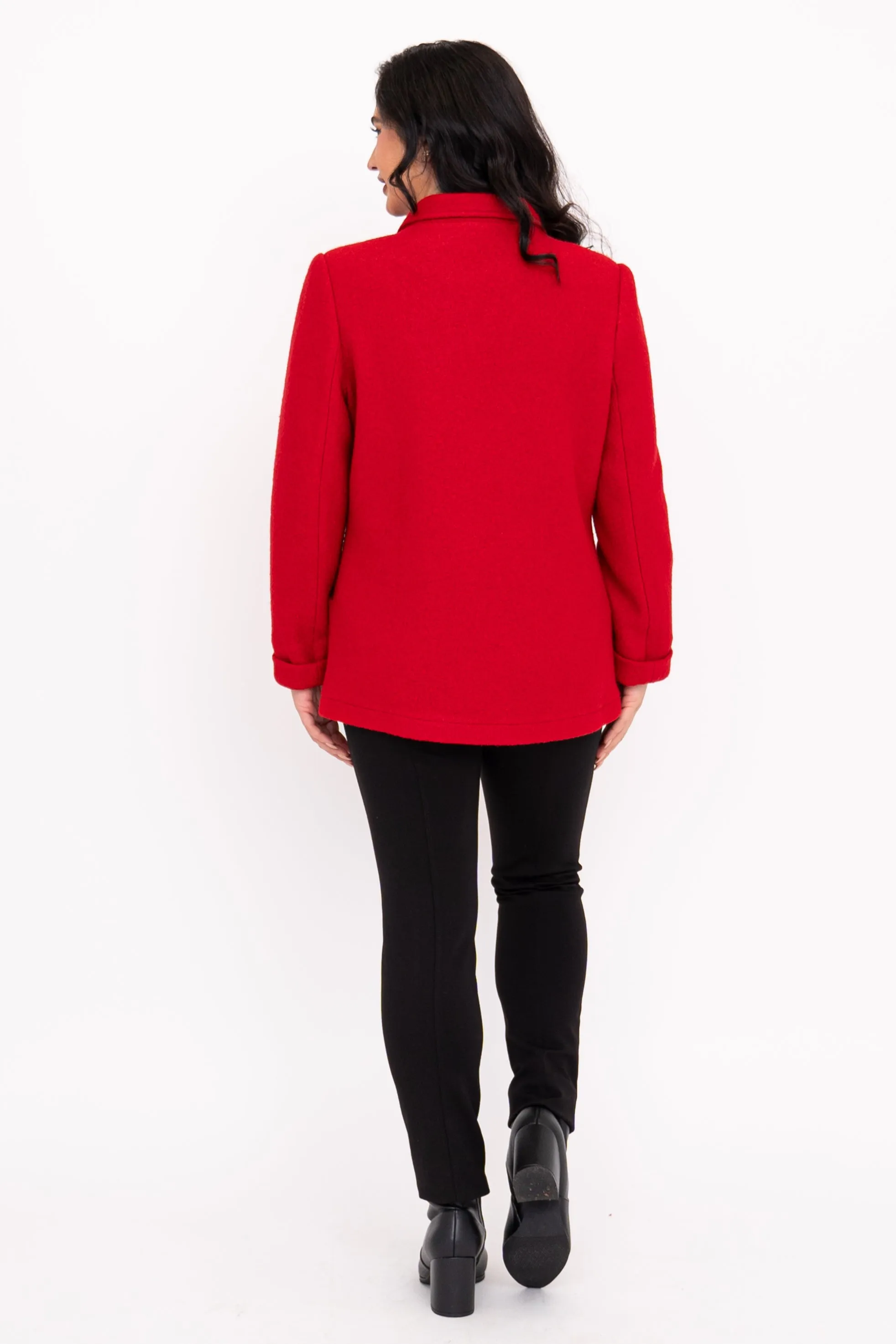 Quadra Coat, Red, Boiled Wool sold by Blue Sky product image thumbnail 5