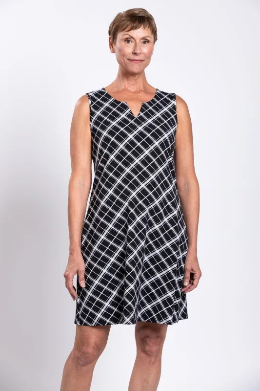 Maggie Sleeveless Dress, Tarlic, Bamboo sold by Blue Sky