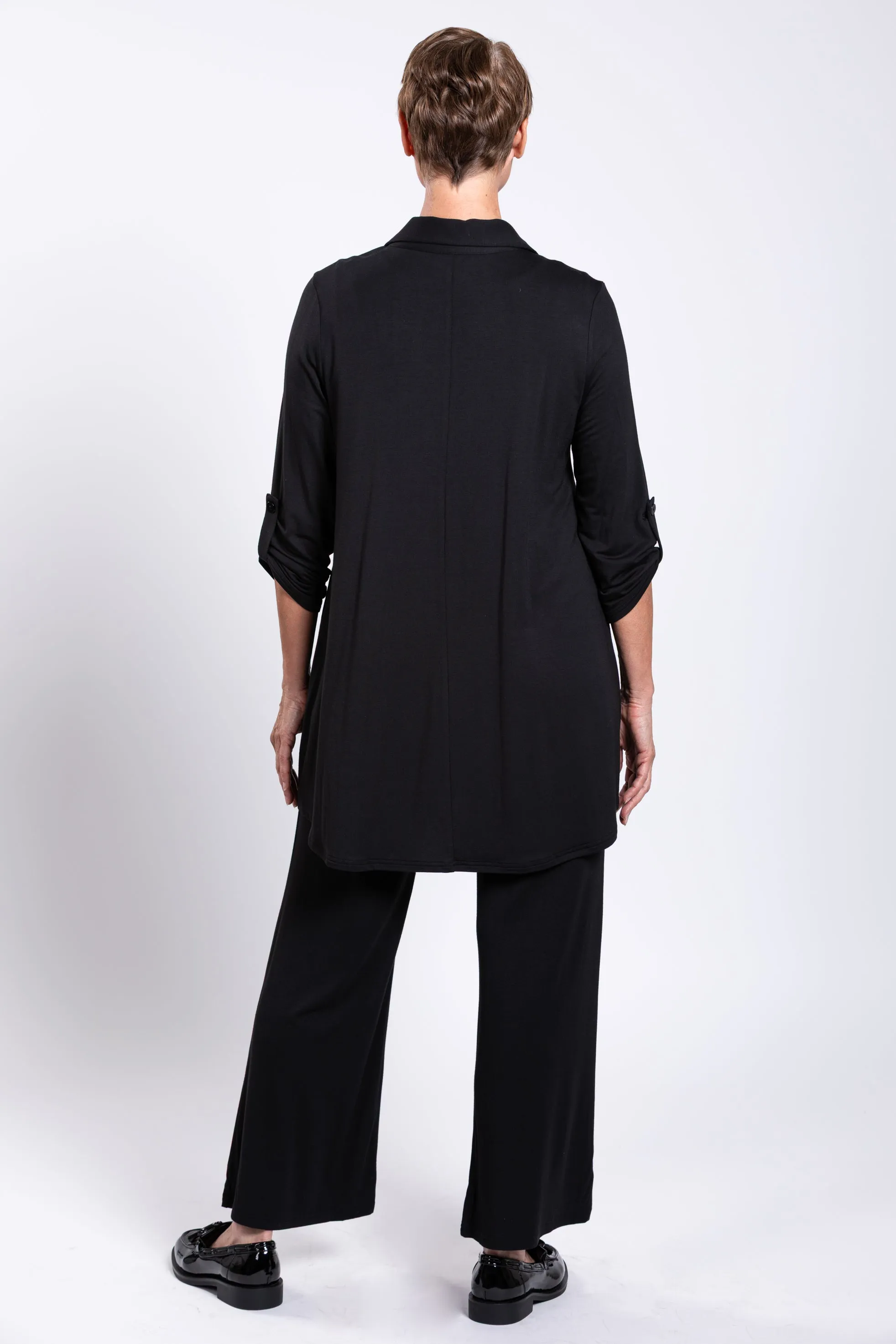 Michele Blouse, Black, French Terry sold by Blue Sky product image thumbnail 5