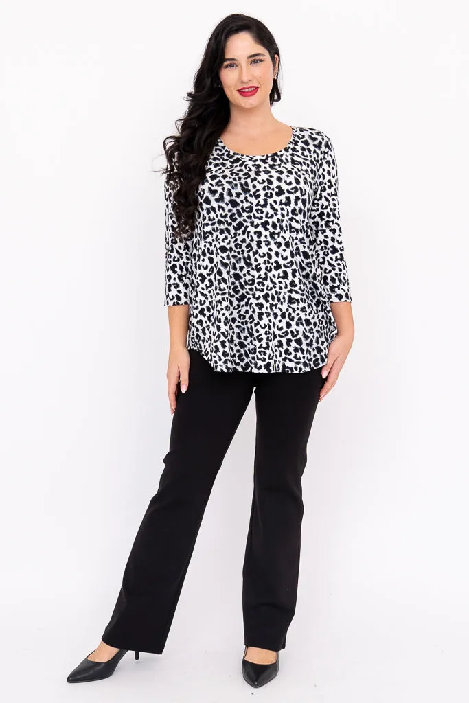 Jazz 3/4 Top, BW Leopard, Bamboo sold by Blue Sky product image thumbnail 2