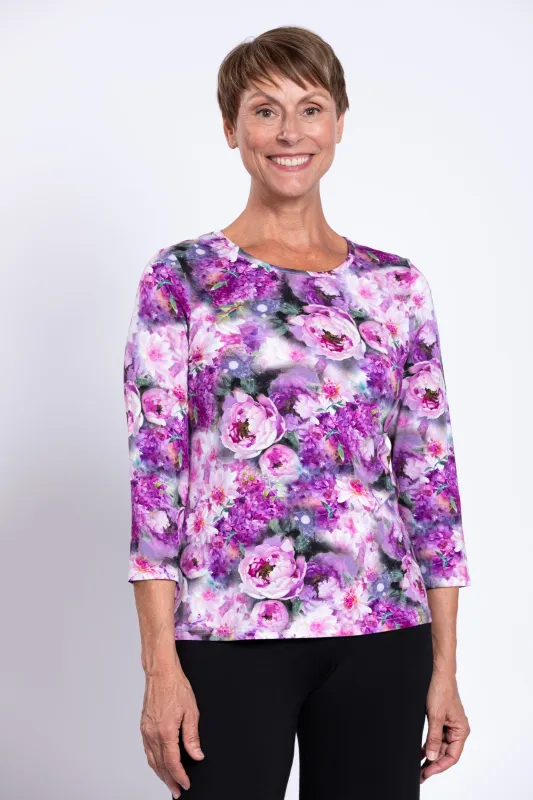 Margorie Top, Magenta Sugar, Bamboo sold by Blue Sky