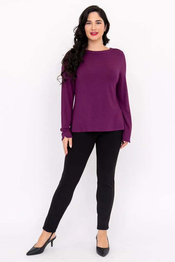 Mona Top, Magenta, French Terry sold by Blue Sky product image thumbnail 3